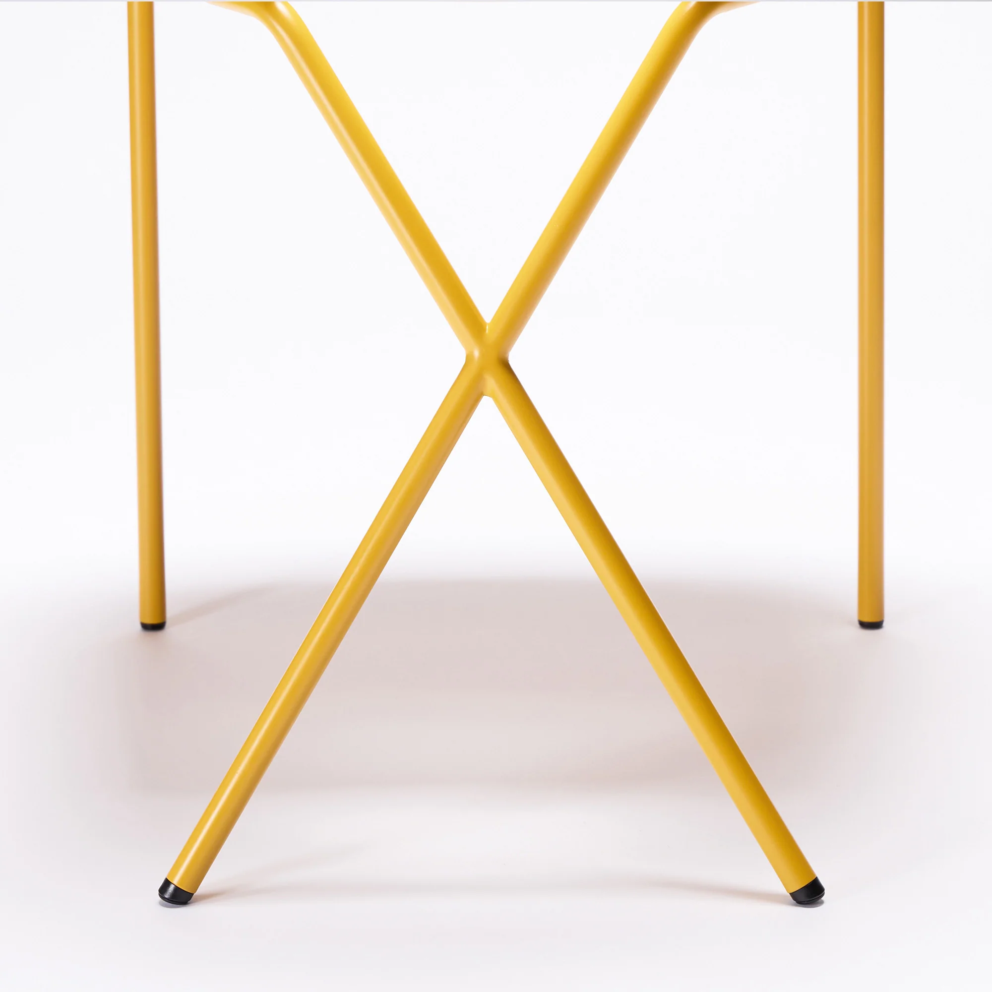Cross Leg Side Chair Gloss Saffron - Image 8