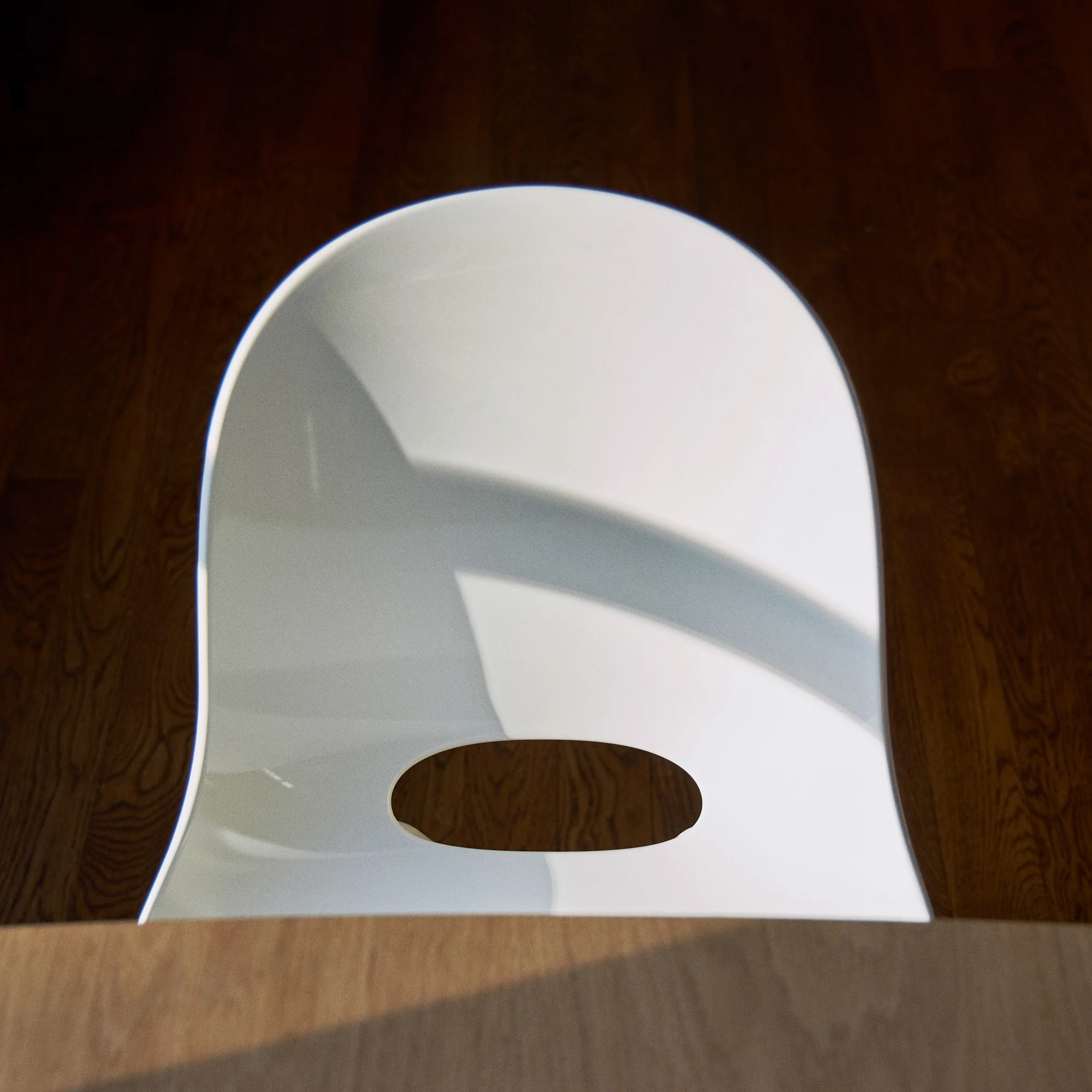 Cross Leg Side Chair Gloss White - Image 3
