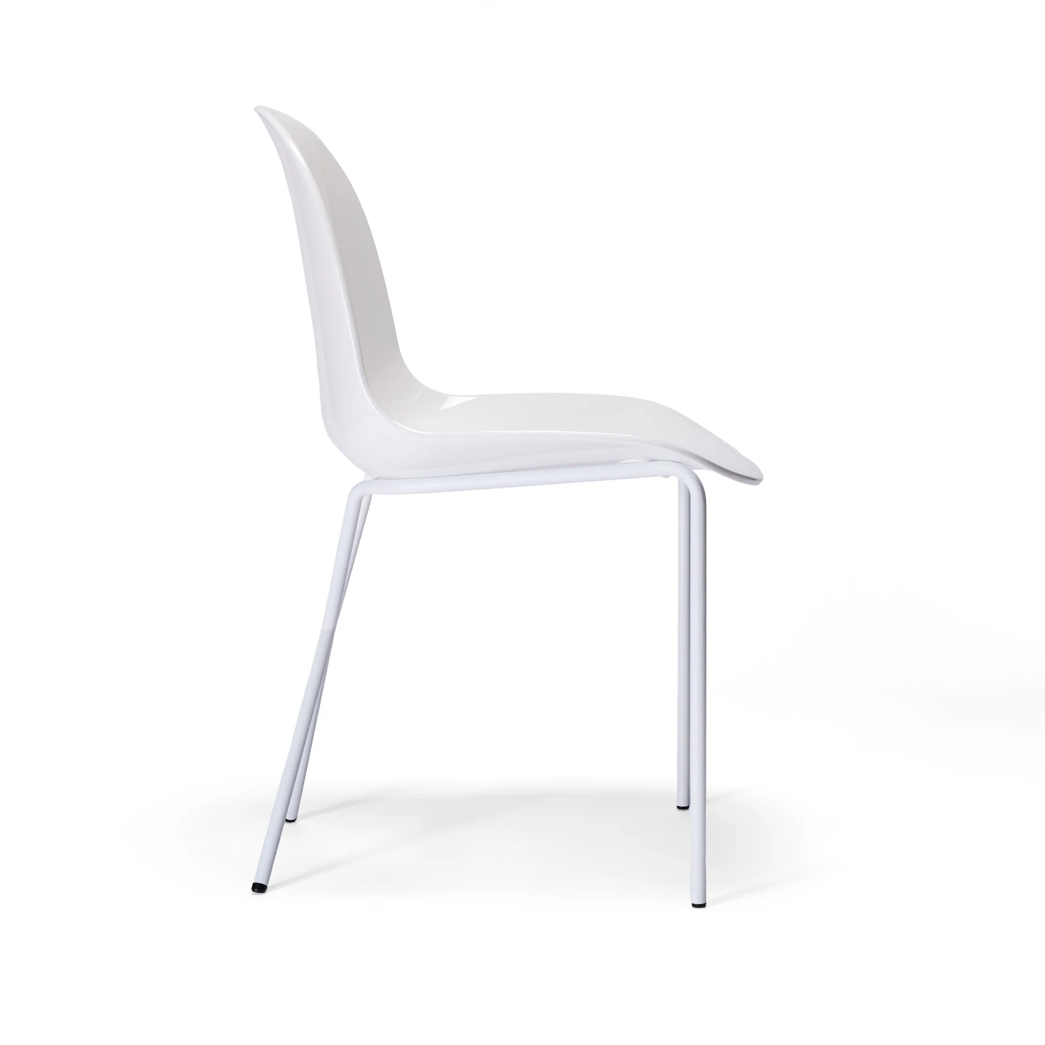 Cross Leg Side Chair Gloss White - Image 6