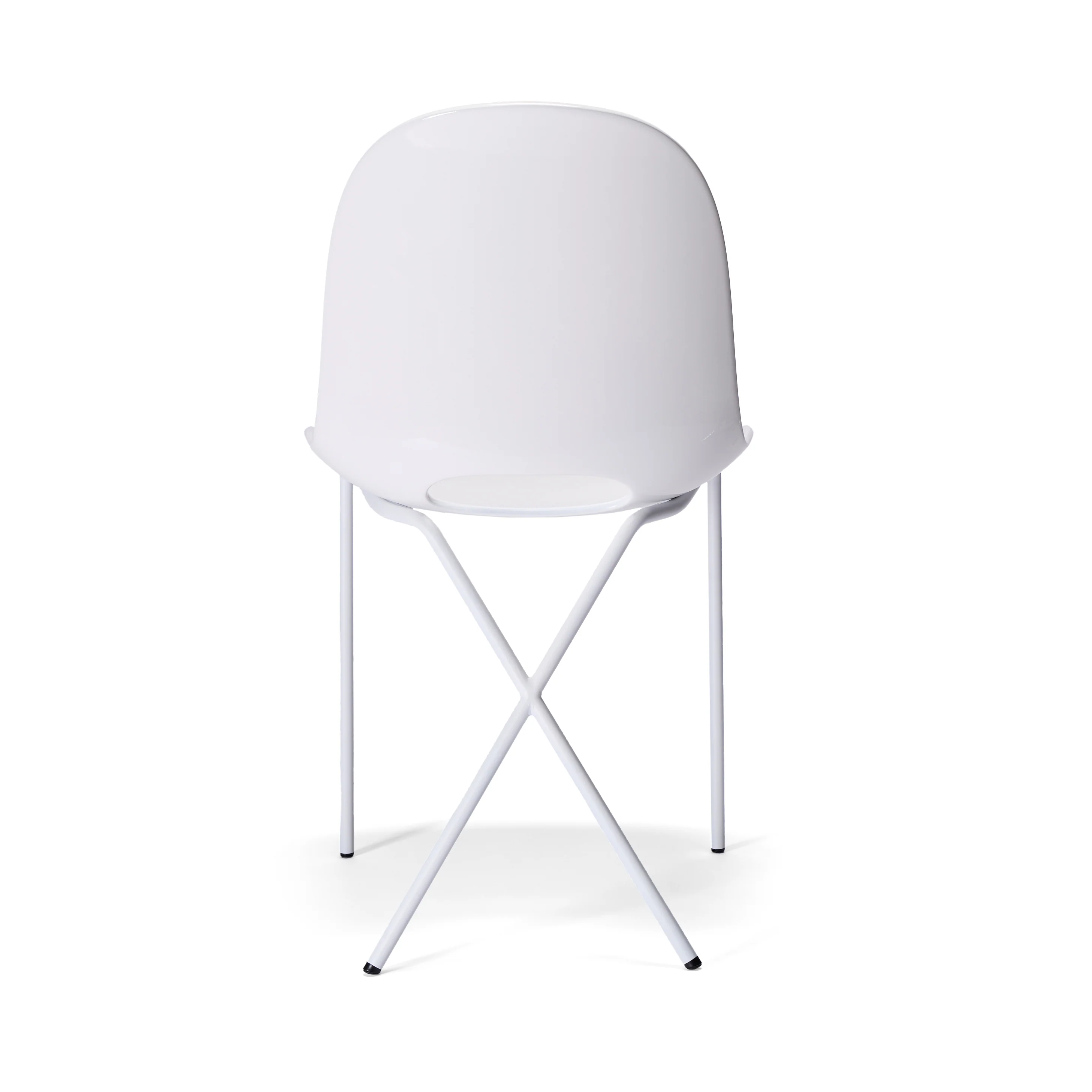 Cross Leg Side Chair Gloss White - Image 7