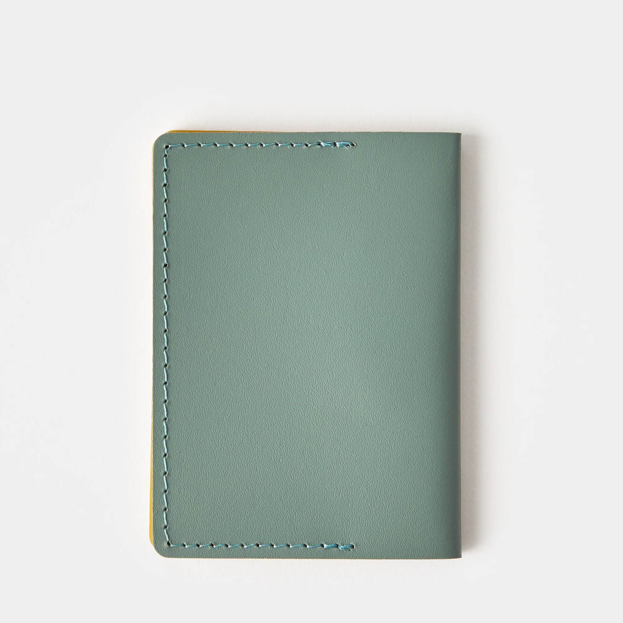 Cuero Double Card Holder Eucalyptus, Mustard & Pink - Image 3