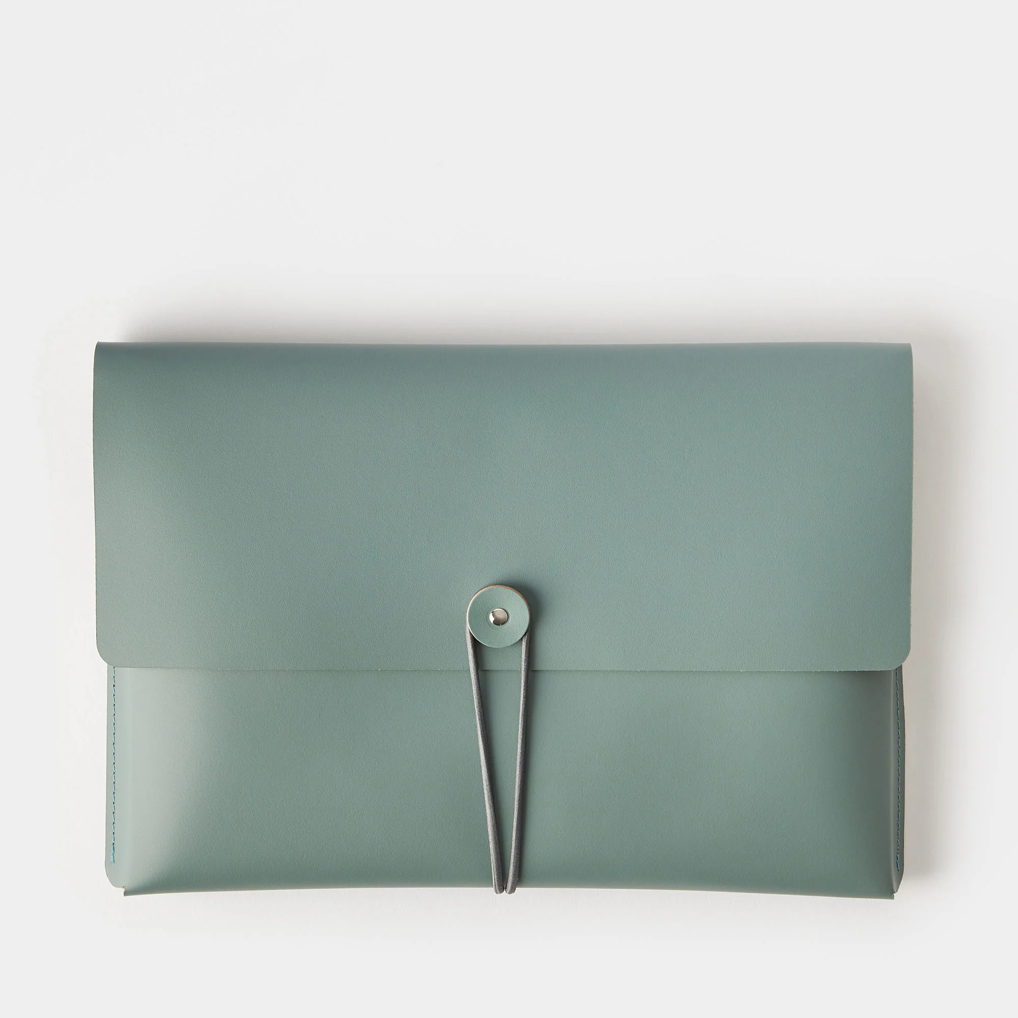 Cuero Two Tone A4 Paper Case Eucalyptus & Mustard - Image 3