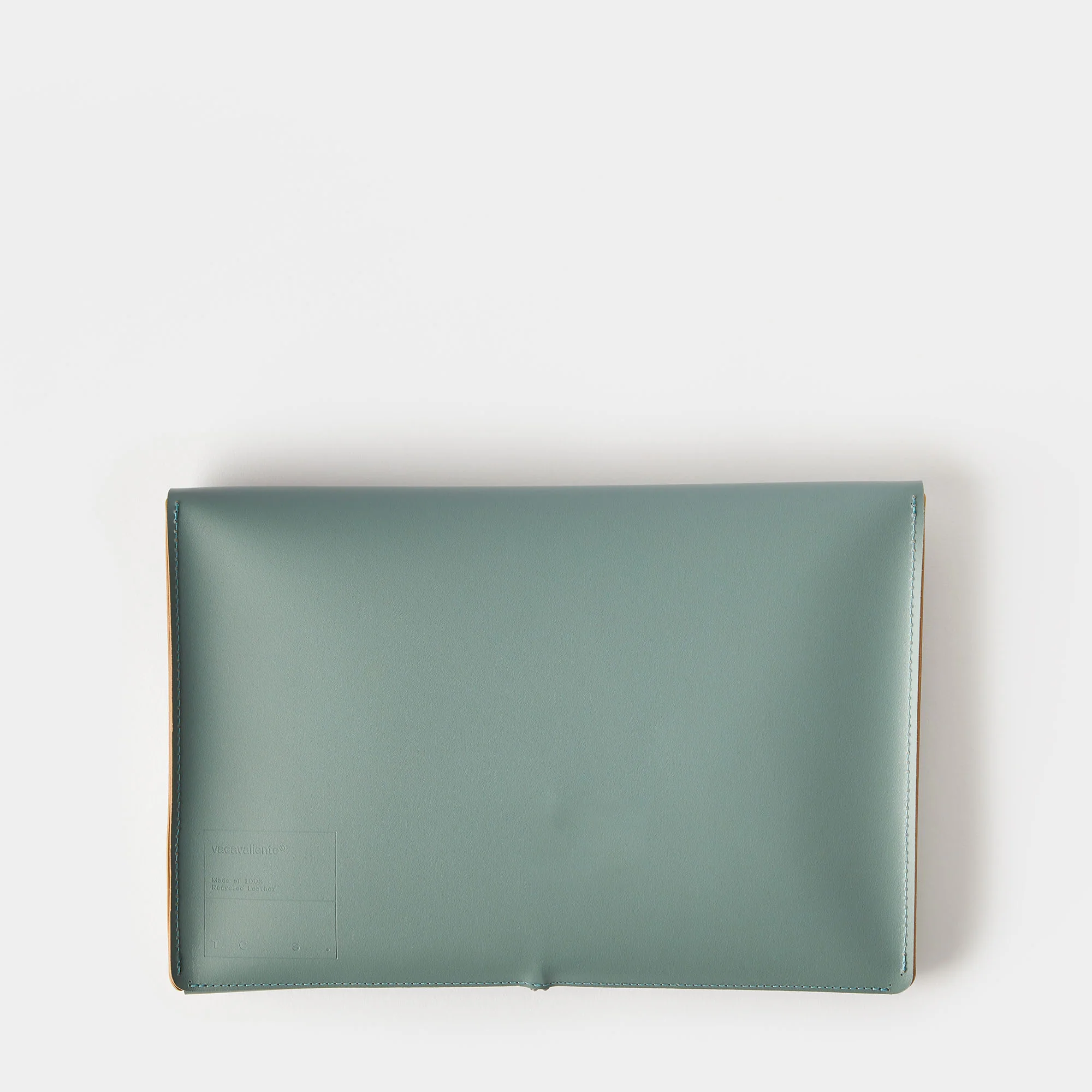 Cuero Two Tone A4 Paper Case Eucalyptus & Mustard - Image 5
