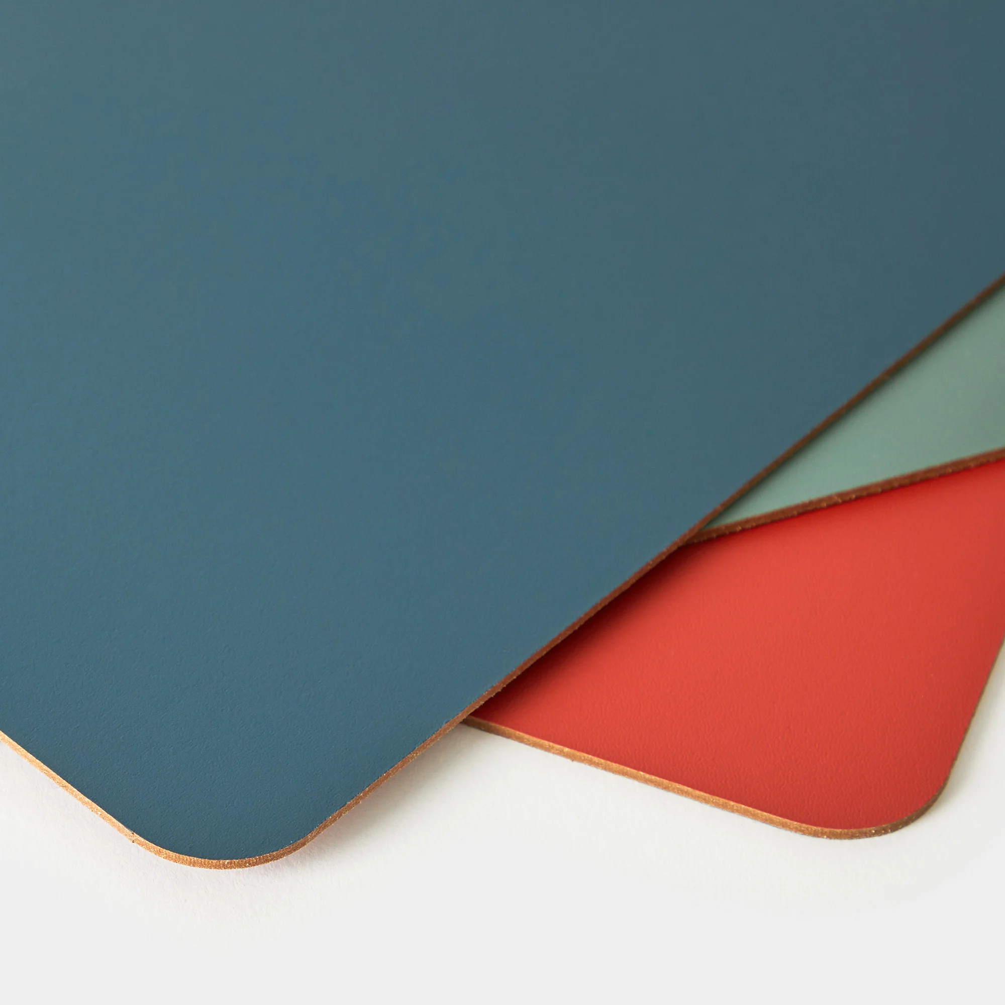Cuero Two Tone Desk Mat Eucalyptus & Mustard - Image 5