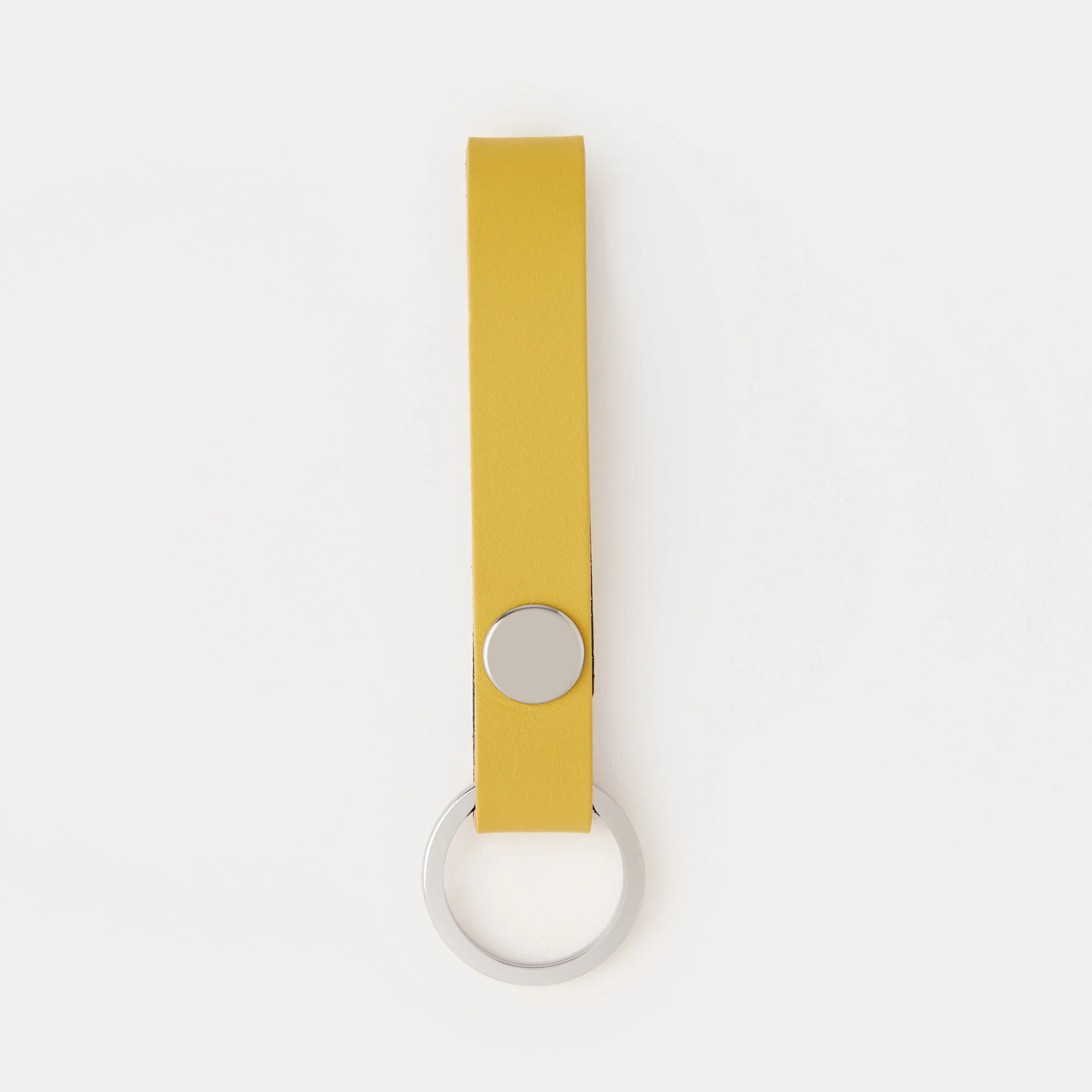 Cuero Two Tone Key Ring Eucalyptus & Mustard - Image 3