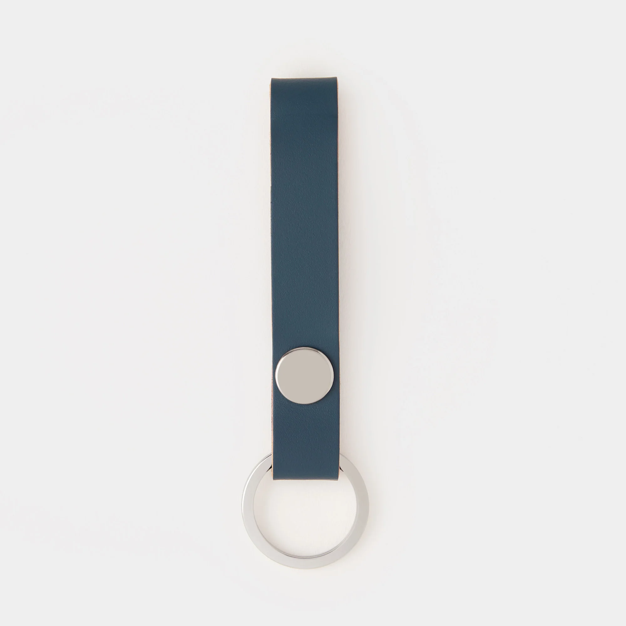 Cuero Two Tone Key Ring Petrol & Pink - Image 3