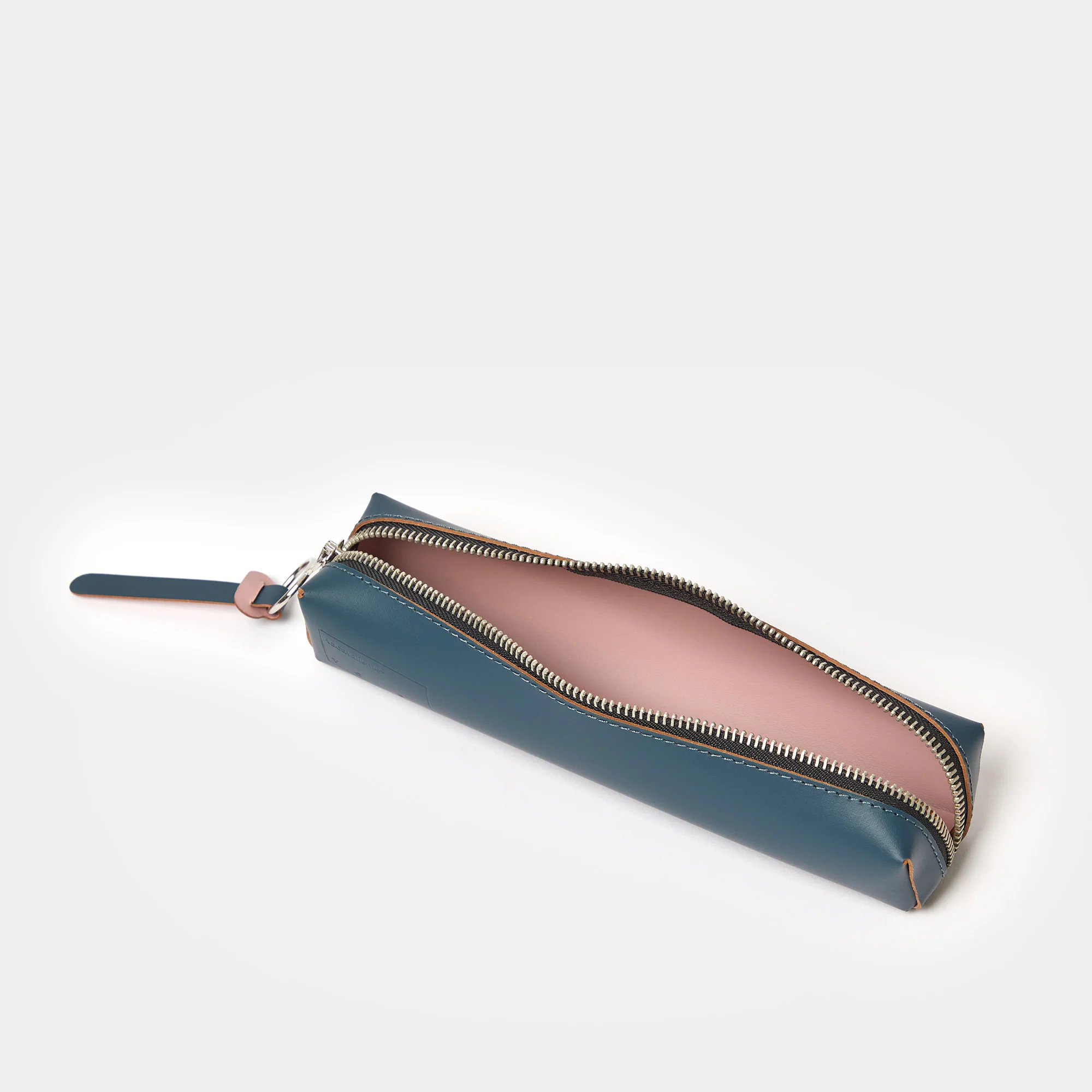 Cuero Two Tone Pencil Case Petrol & Pink - Image 4