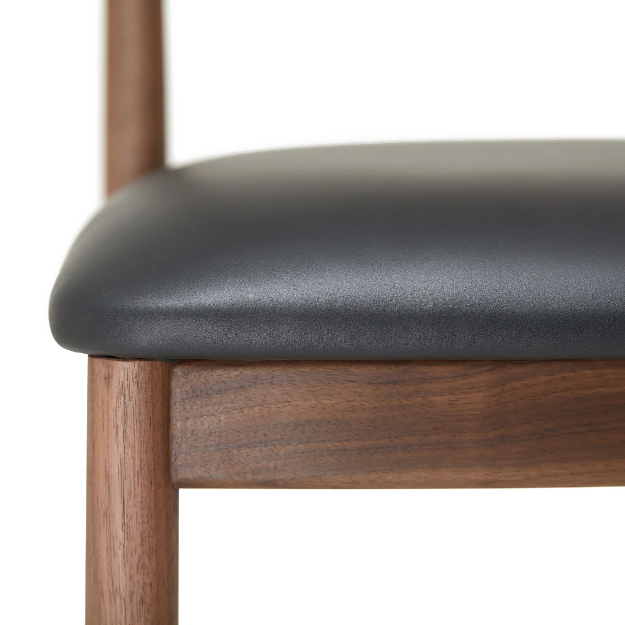 Delta Counter Stool Walnut & Black Leather - Image 9