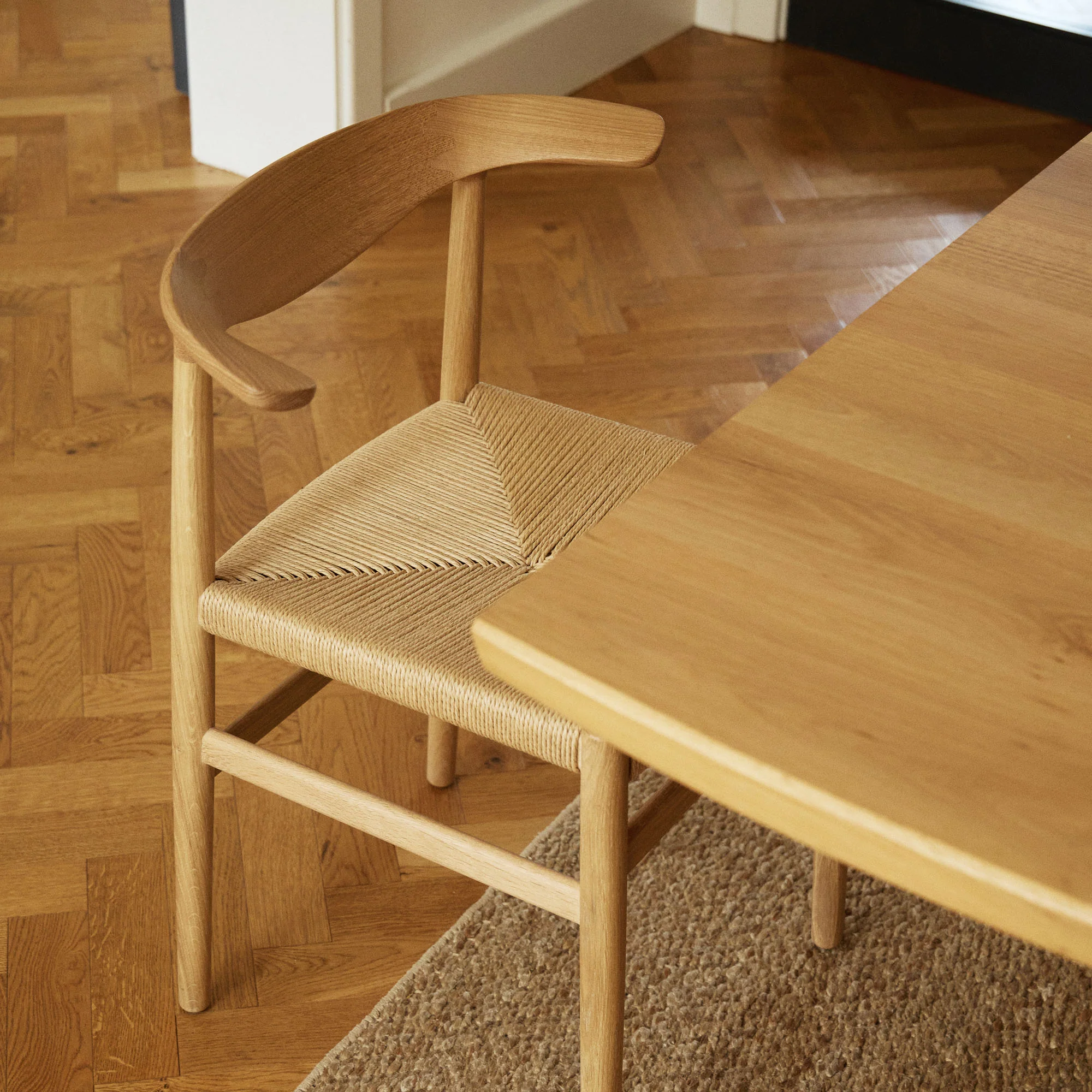Delta Dining Chair Oak & Papercord - Image 7