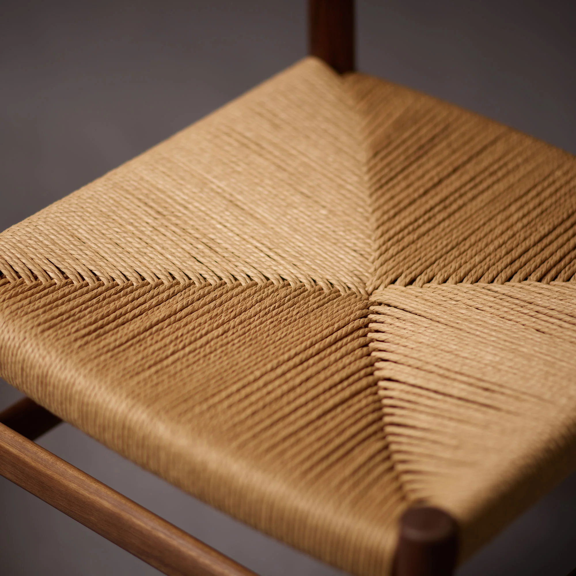 Delta Dining Chair Walnut & Papercord - Image 9