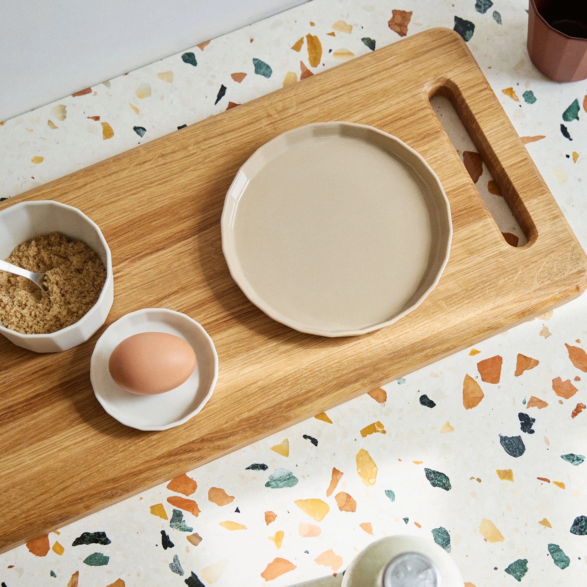 Fade Side Plate Oatmeal 17cm (Set of 2) - Image 3