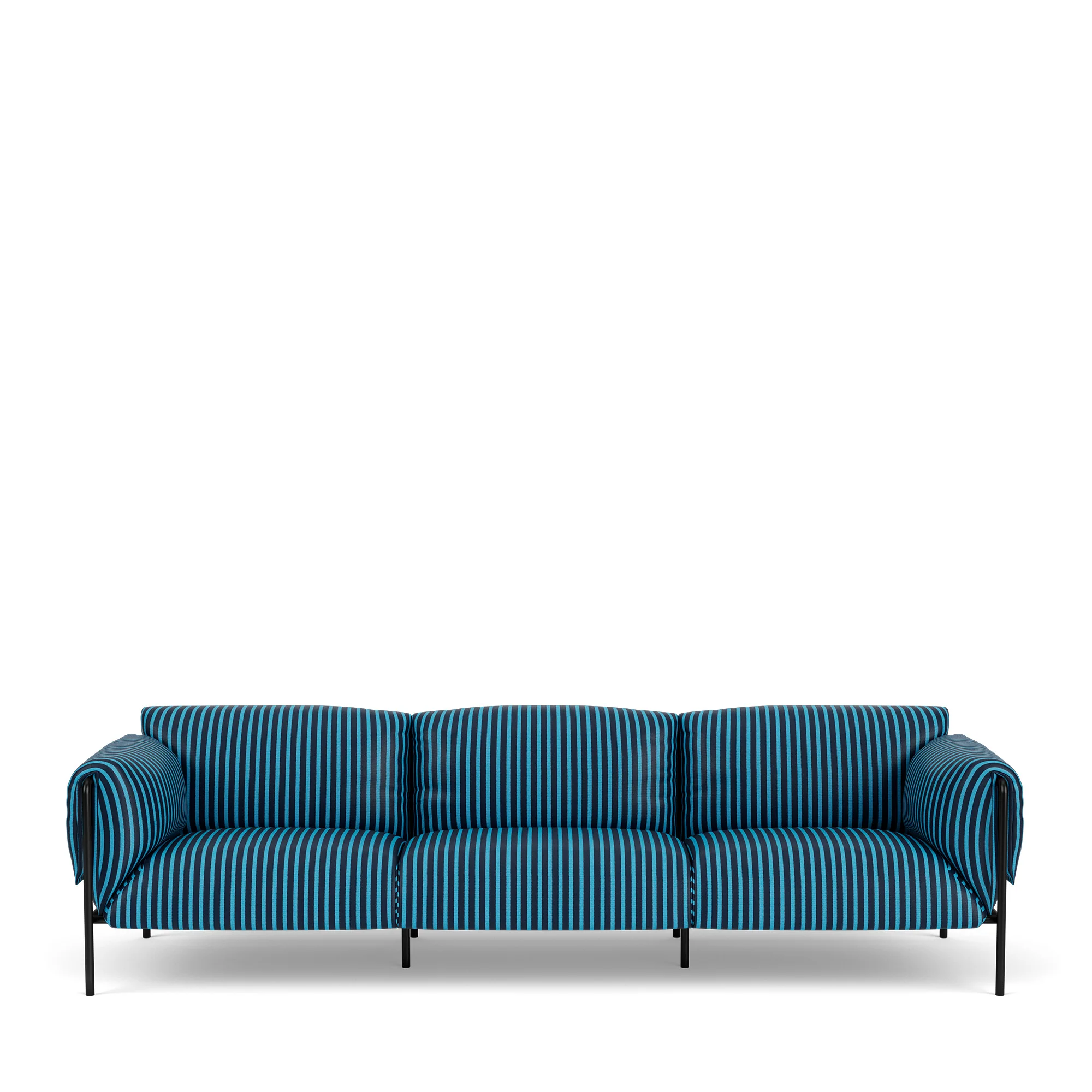 Fold Outdoor 3-Seater Sofa With Arms - Image 10