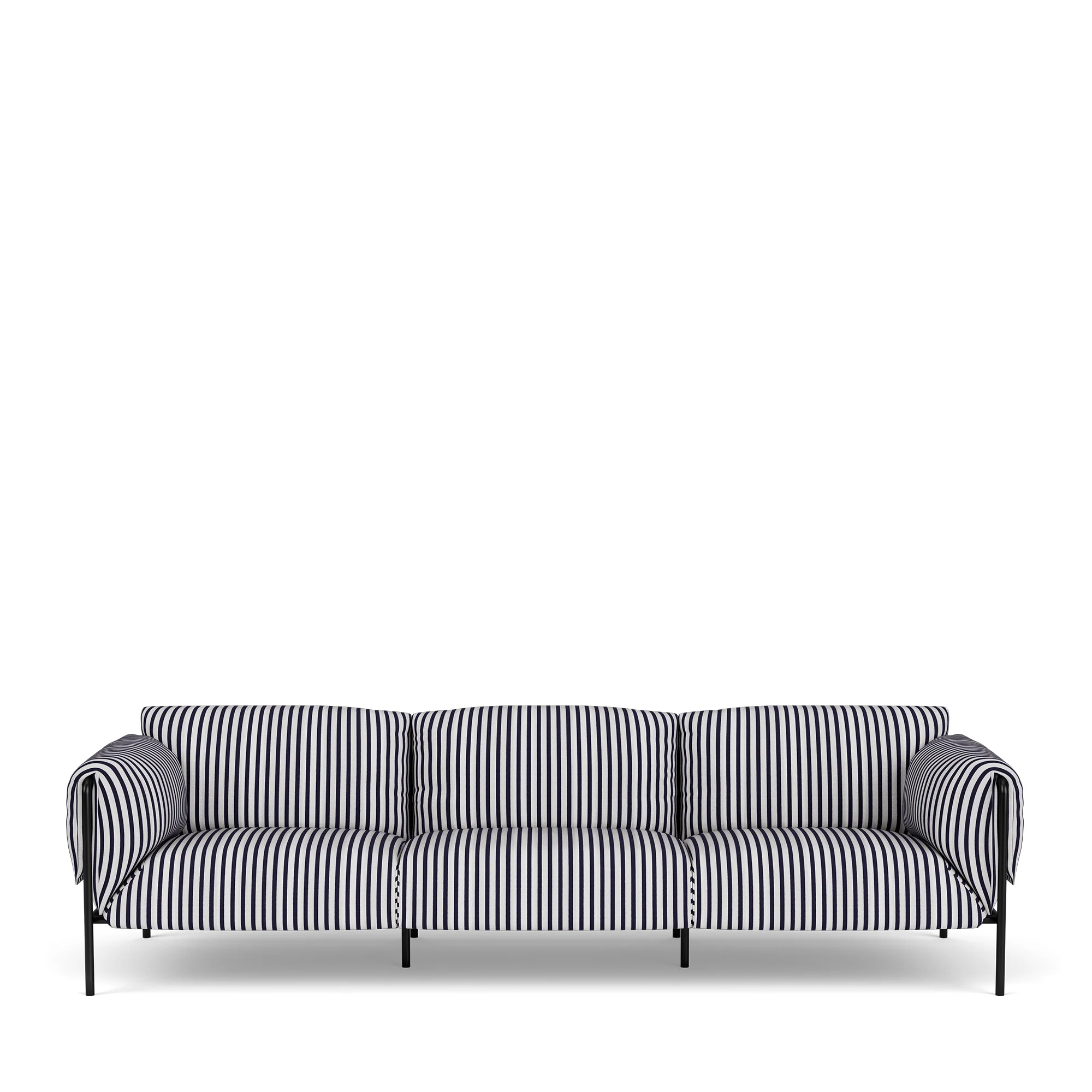 Fold Outdoor 3-Seater Sofa With Arms - Image 12