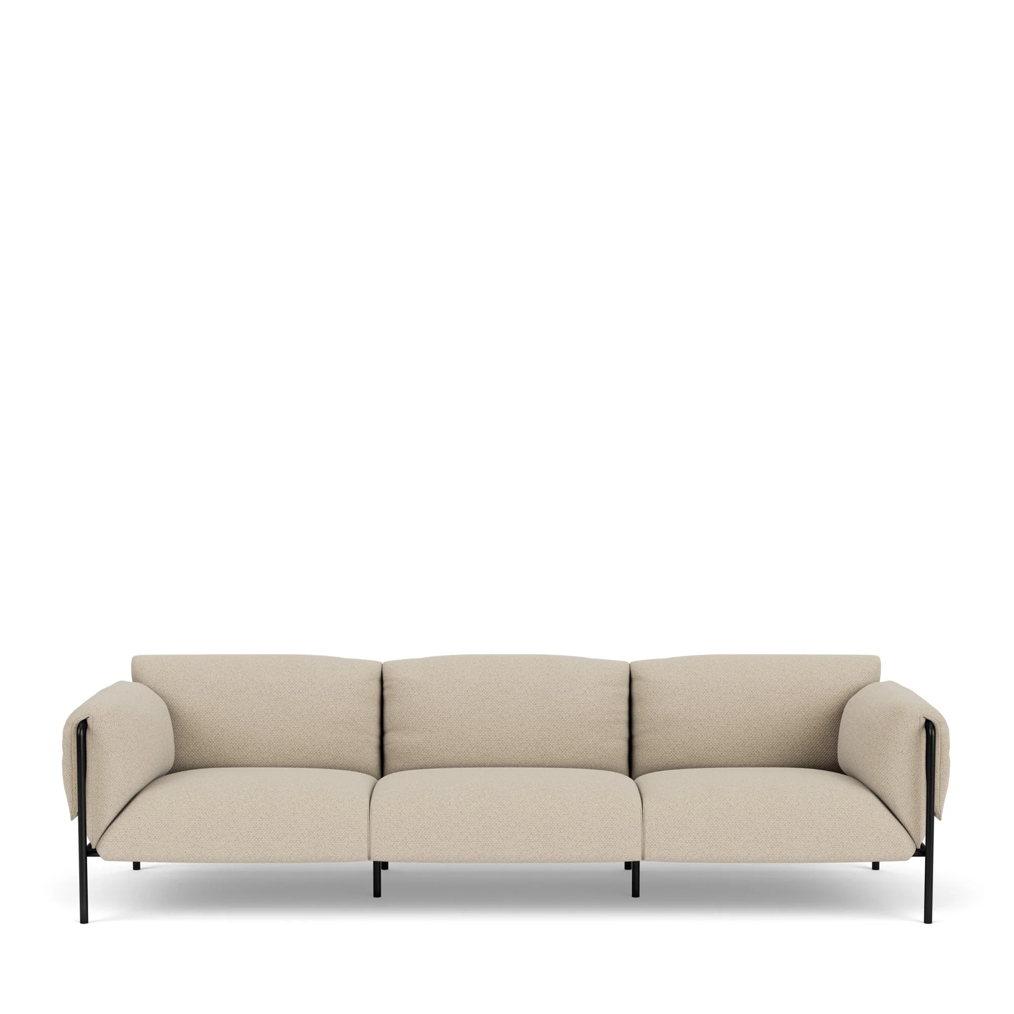 Fold Outdoor 3-Seater Sofa With Arms - Image 13