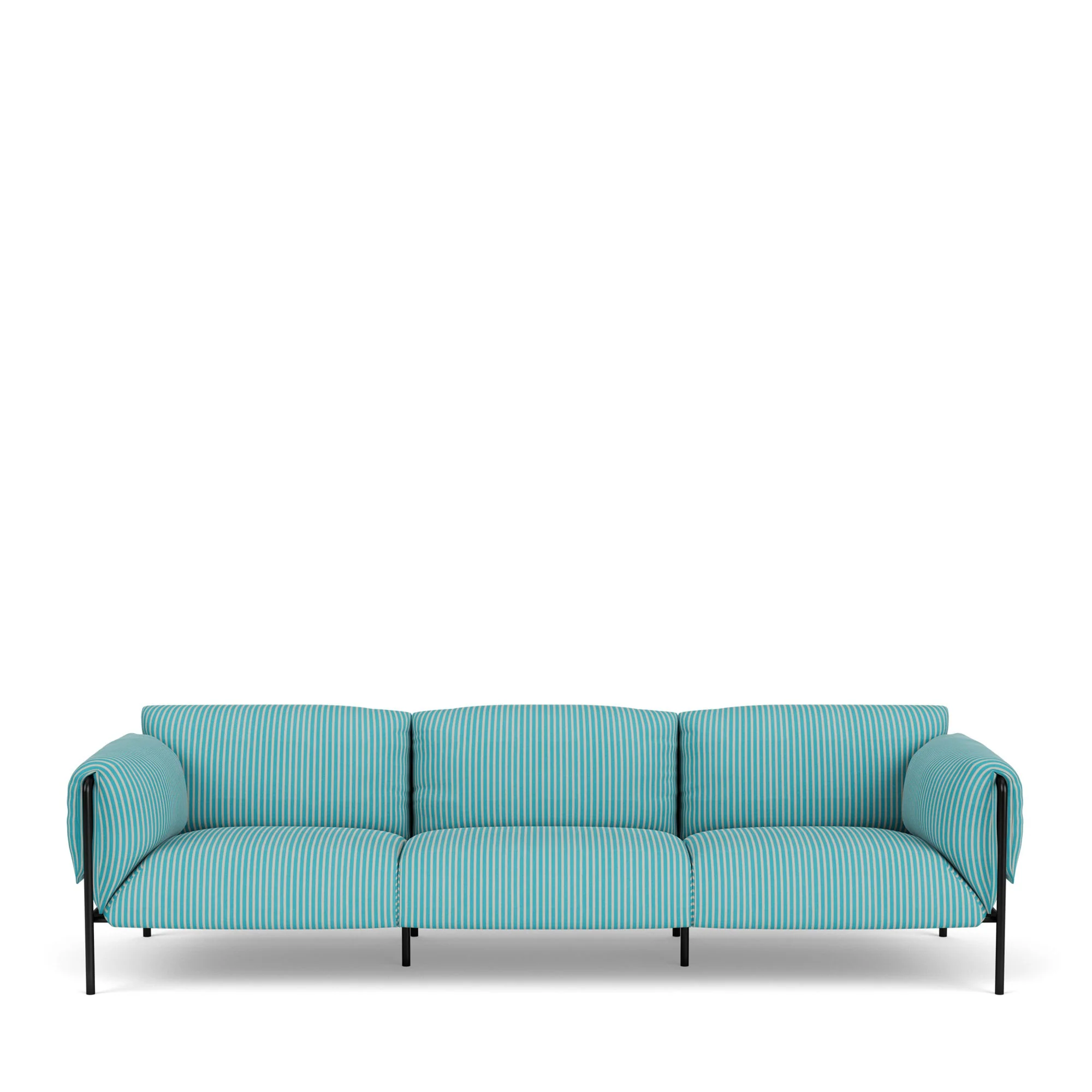 Fold Outdoor 3-Seater Sofa With Arms - Image 15