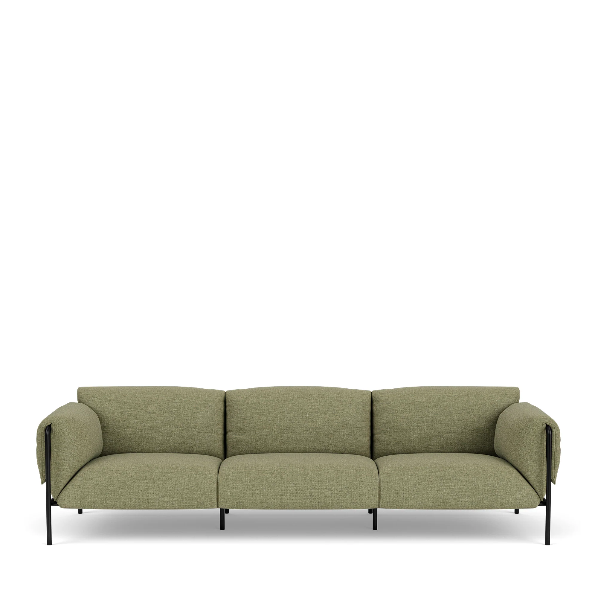 Fold Outdoor 3-Seater Sofa With Arms - Image 3