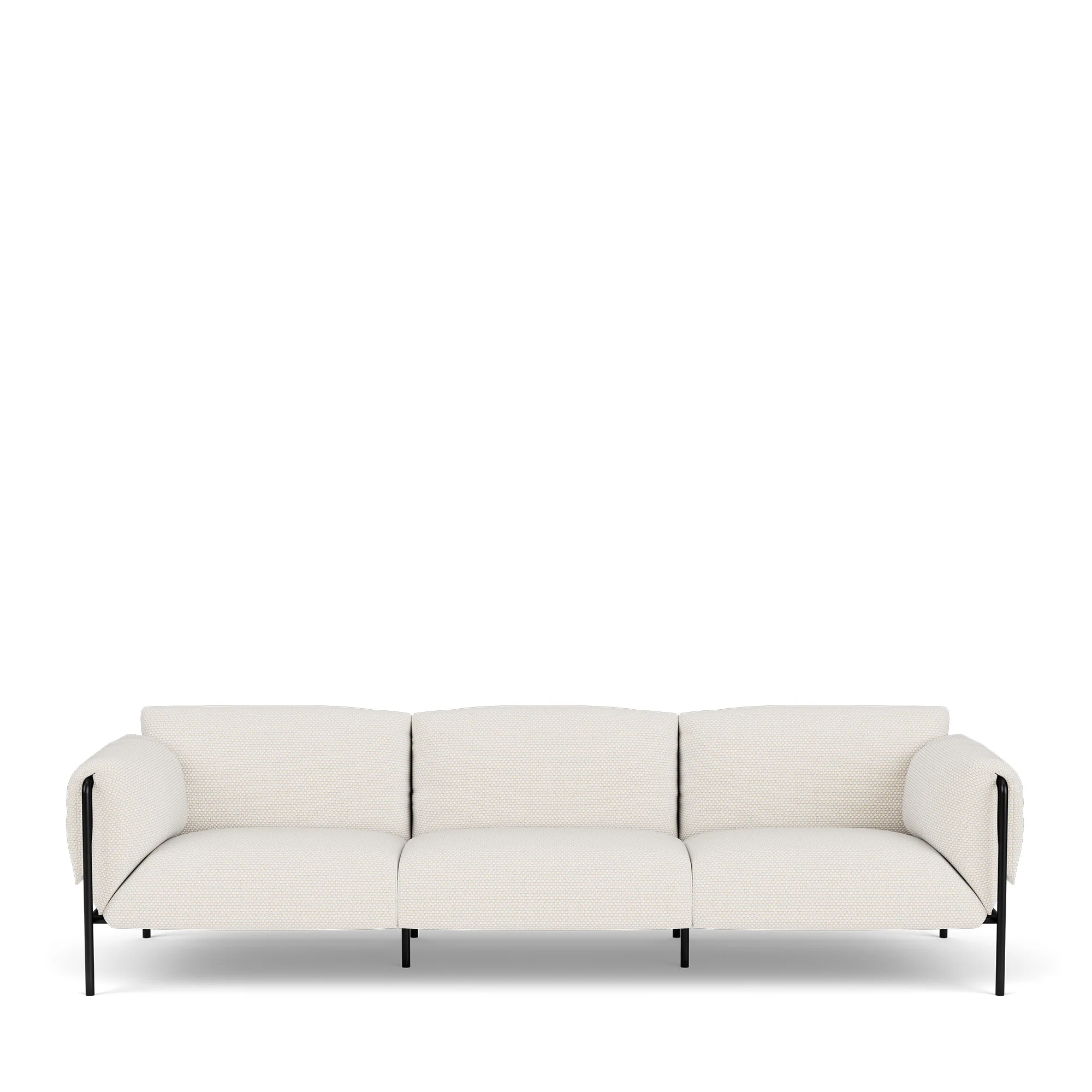 Fold Outdoor 3-Seater Sofa With Arms - Image 5