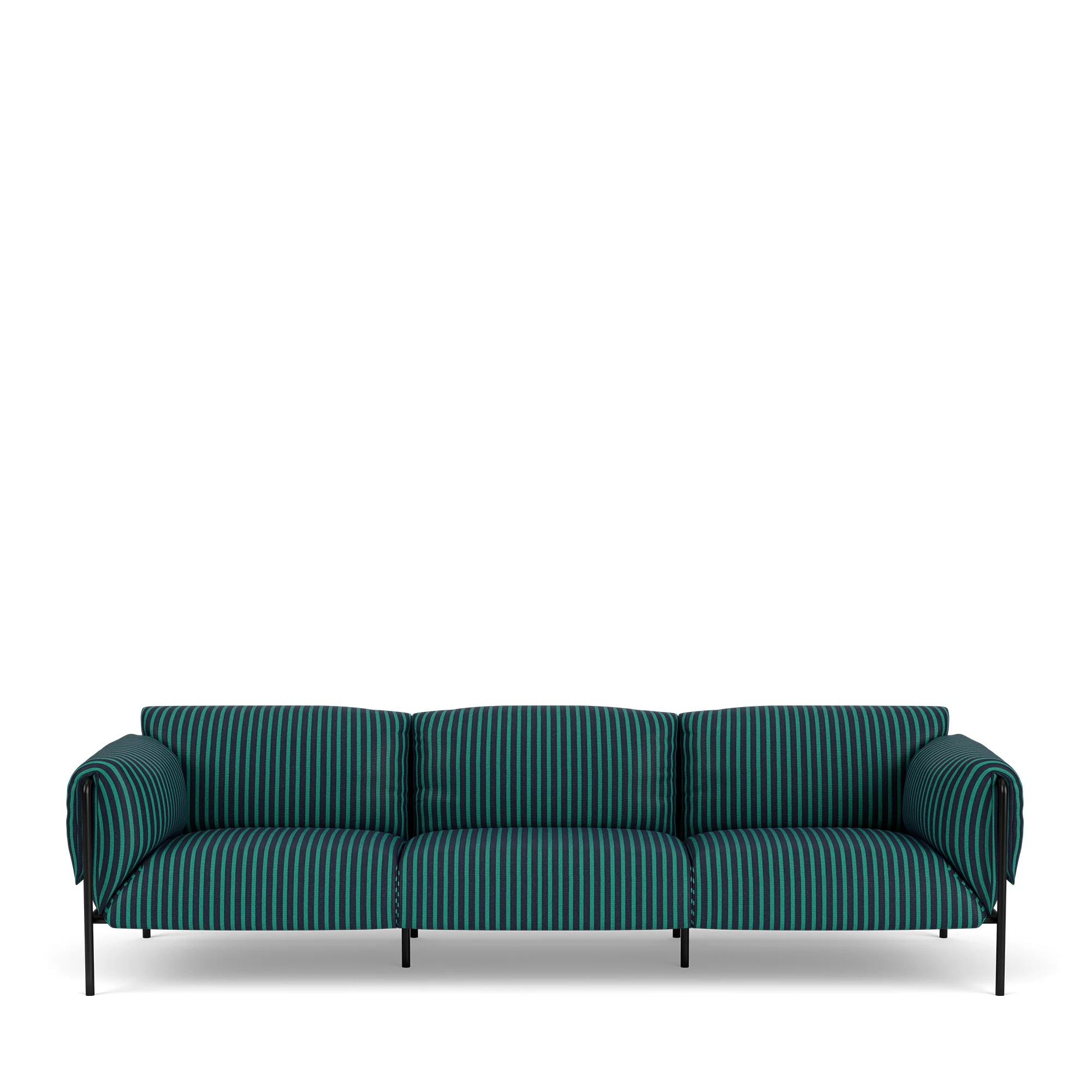 Fold Outdoor 3-Seater Sofa With Arms - Image 9