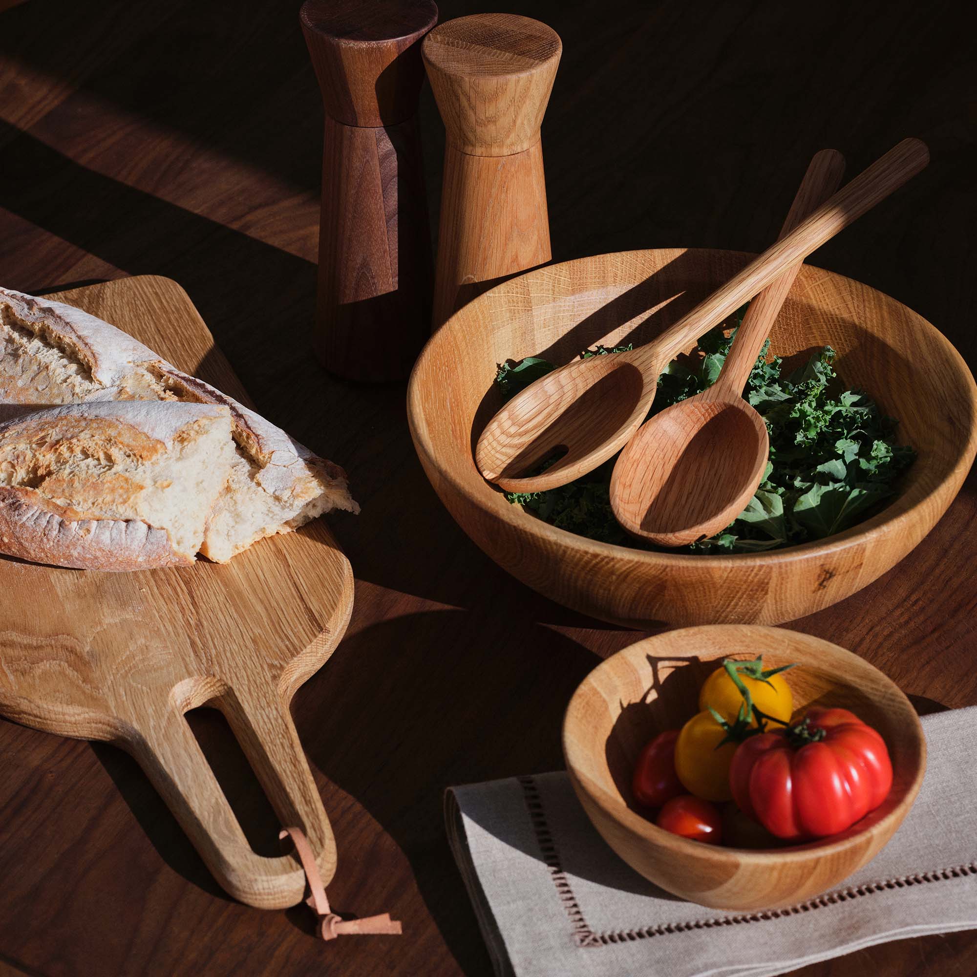 Istria Serving Bowl Oak Large 27 x 6cm - Image 3