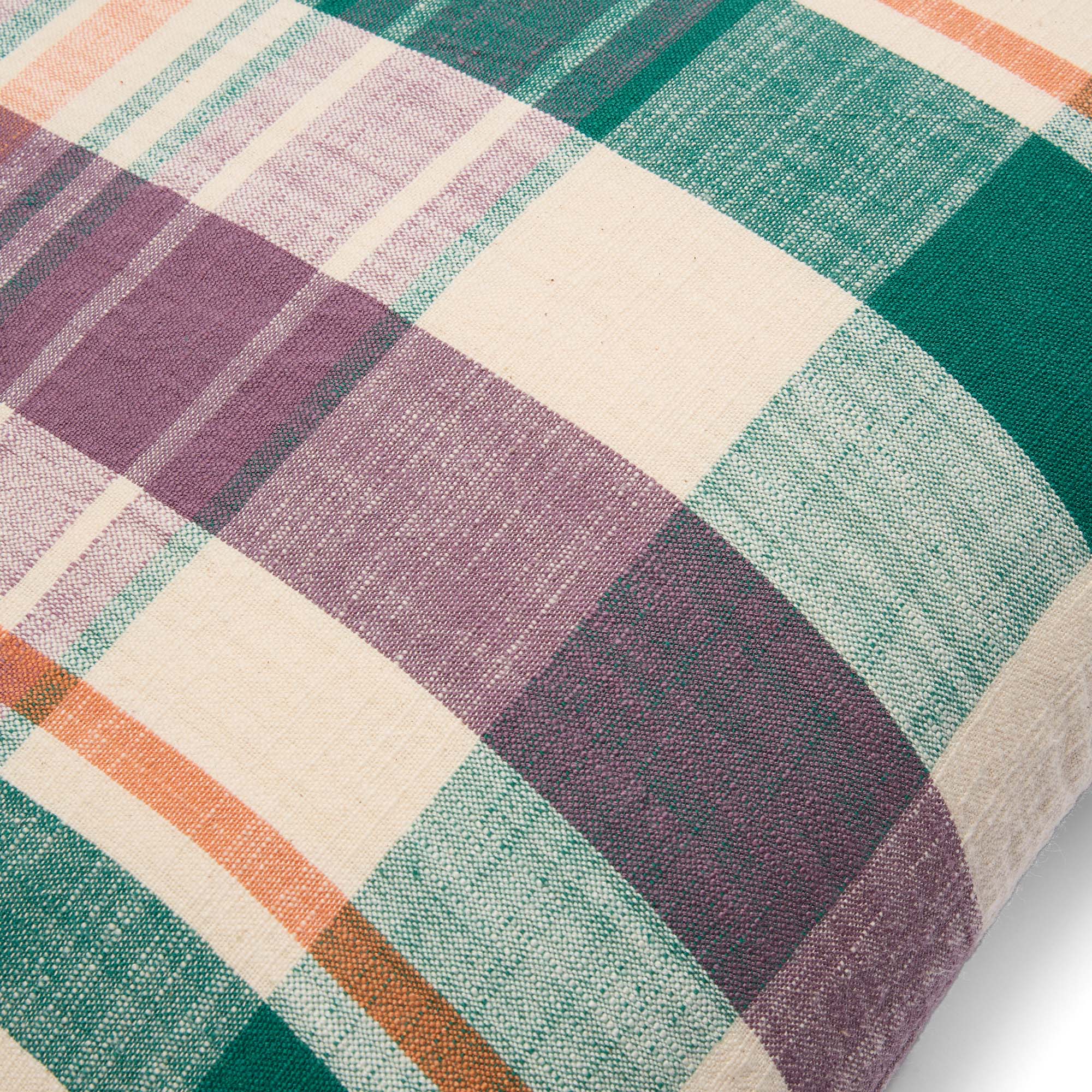 Marabar Cushion Cover Mauve & Green 50 x 50cm - Image 6