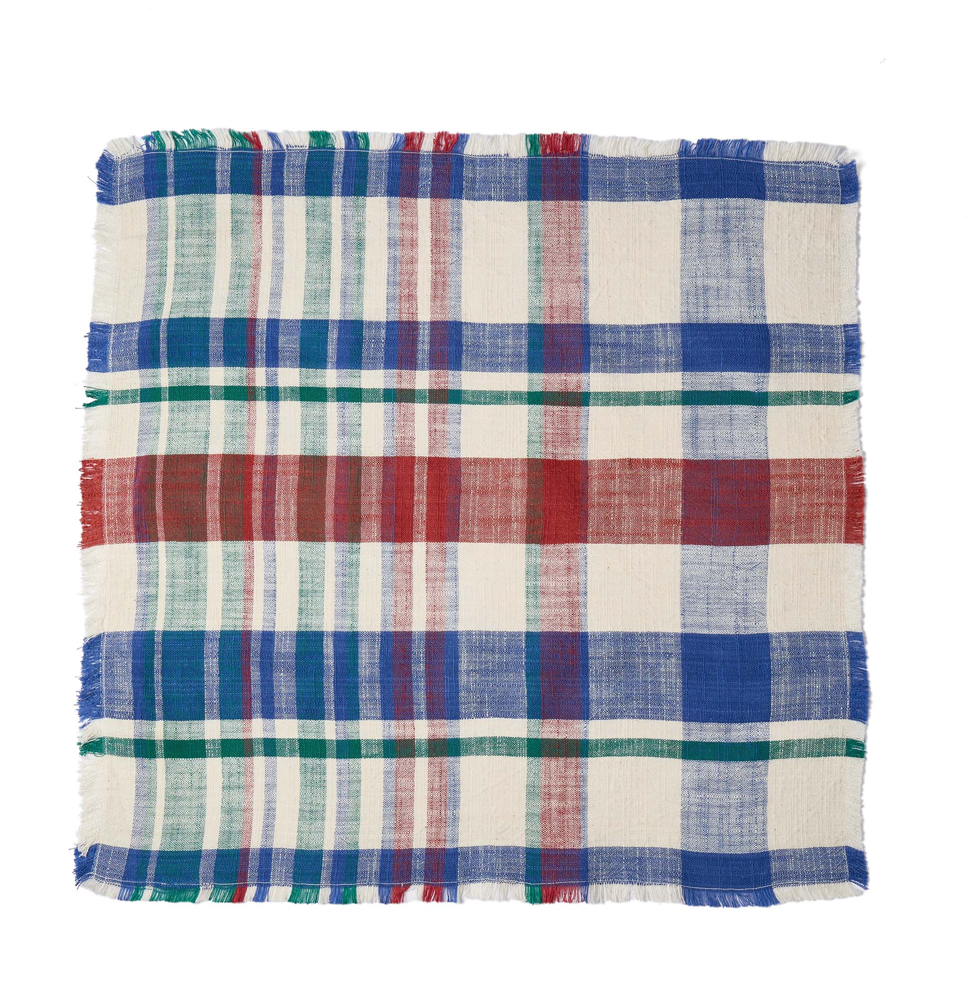 Marabar Napkins Blue & Cinnabar 50 x 50cm (Set of 2) - Image 7