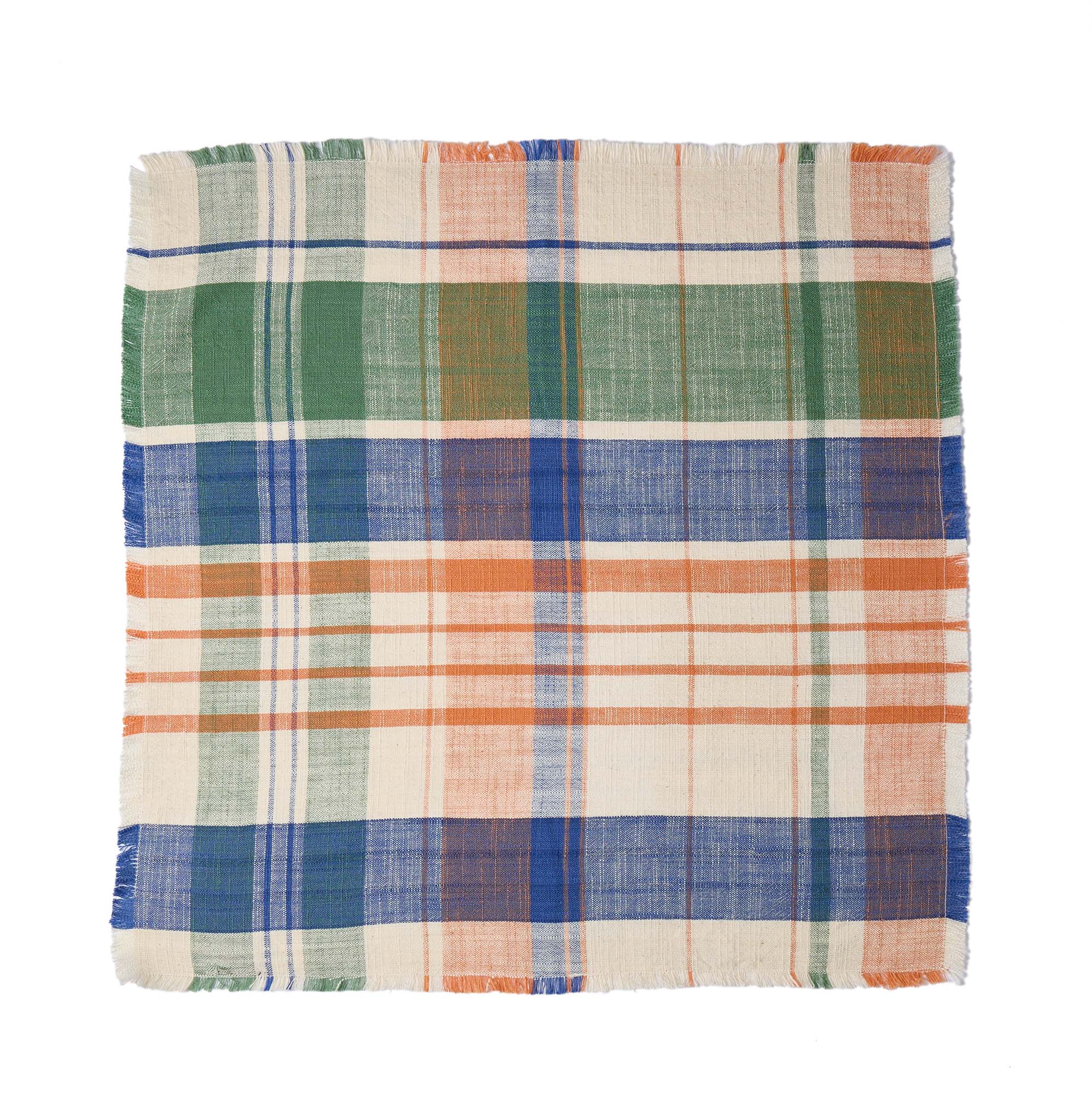 Marabar Napkins Blue & Orange 50 x 50cm (Set of 2) - Image 7
