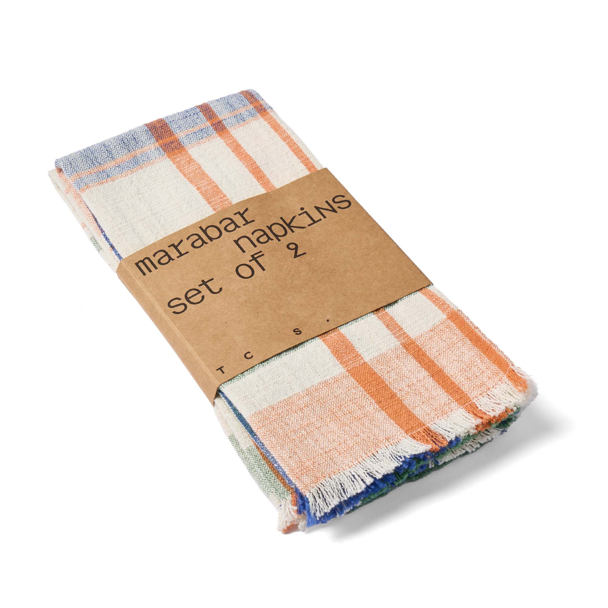 Marabar Napkins Blue & Orange 50 x 50cm (Set of 2) - Image 8