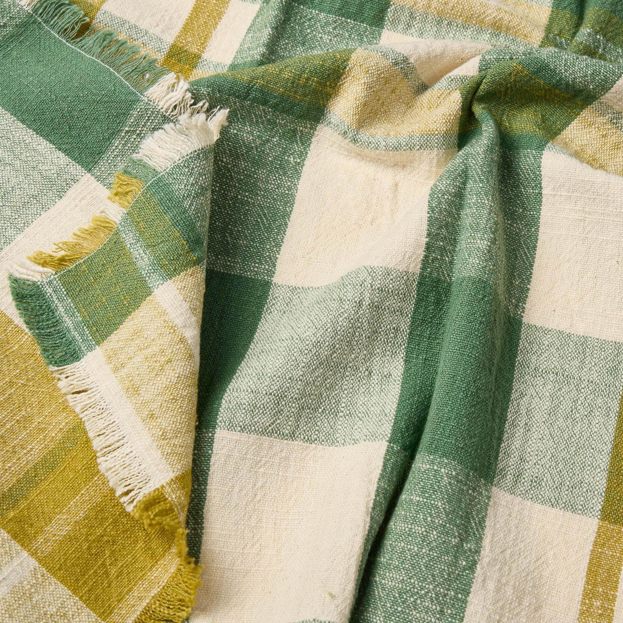Marabar Napkins Green & Chartreuse 50 x 50cm (Set of 2) - Image 5