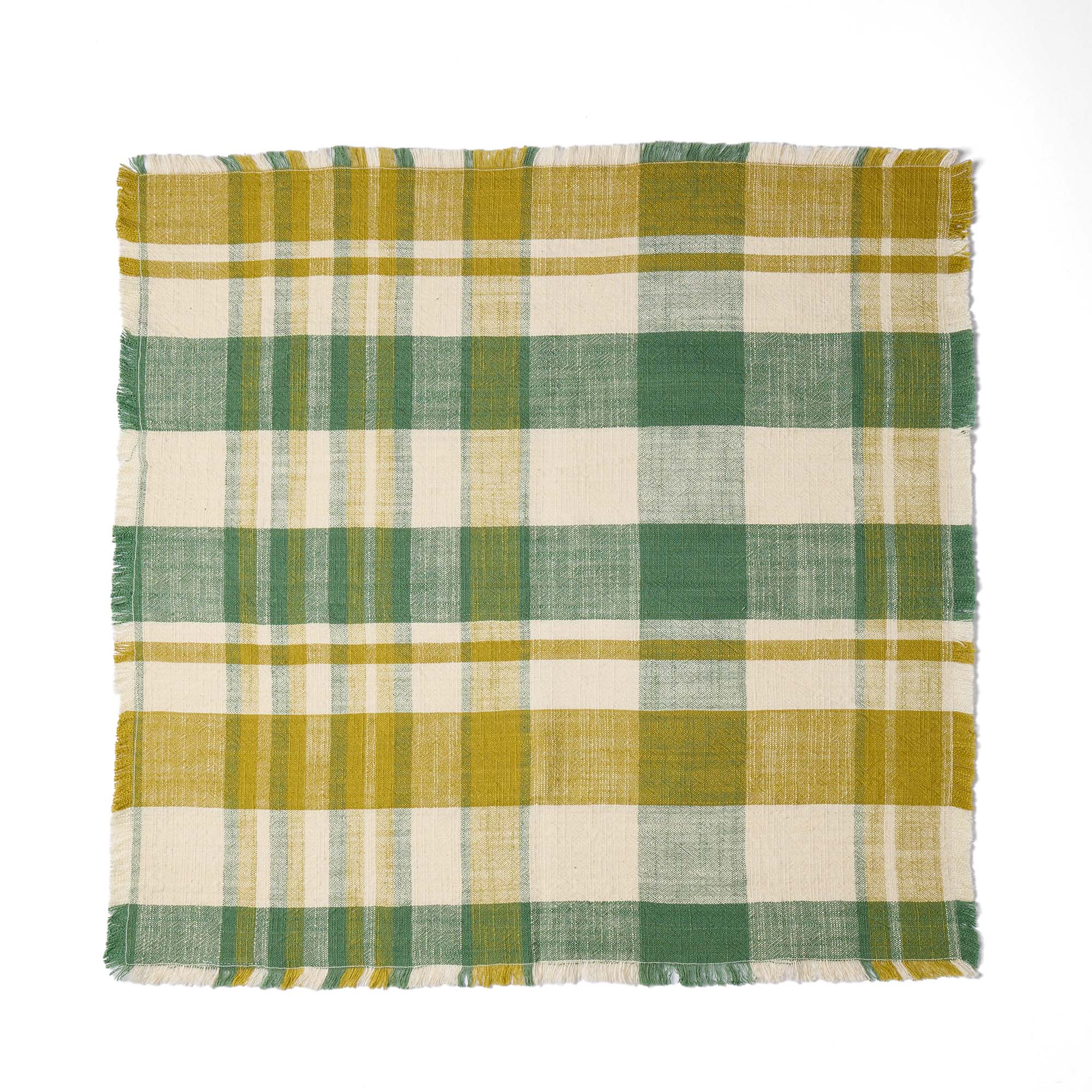 Marabar Napkins Green & Chartreuse 50 x 50cm (Set of 2) - Image 7
