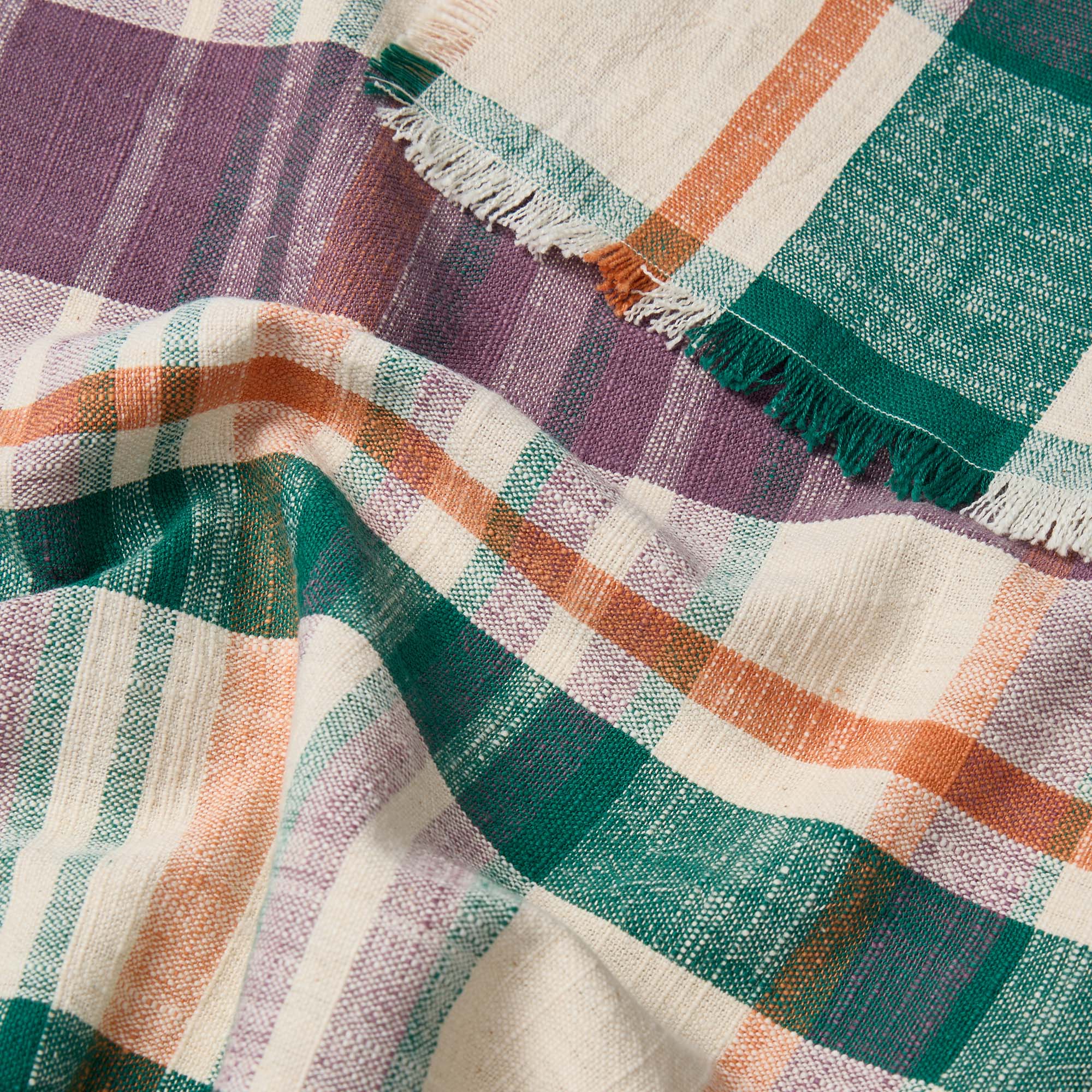 Marabar Napkins Mauve & Green 50 x 50cm (Set of 2) - Image 5