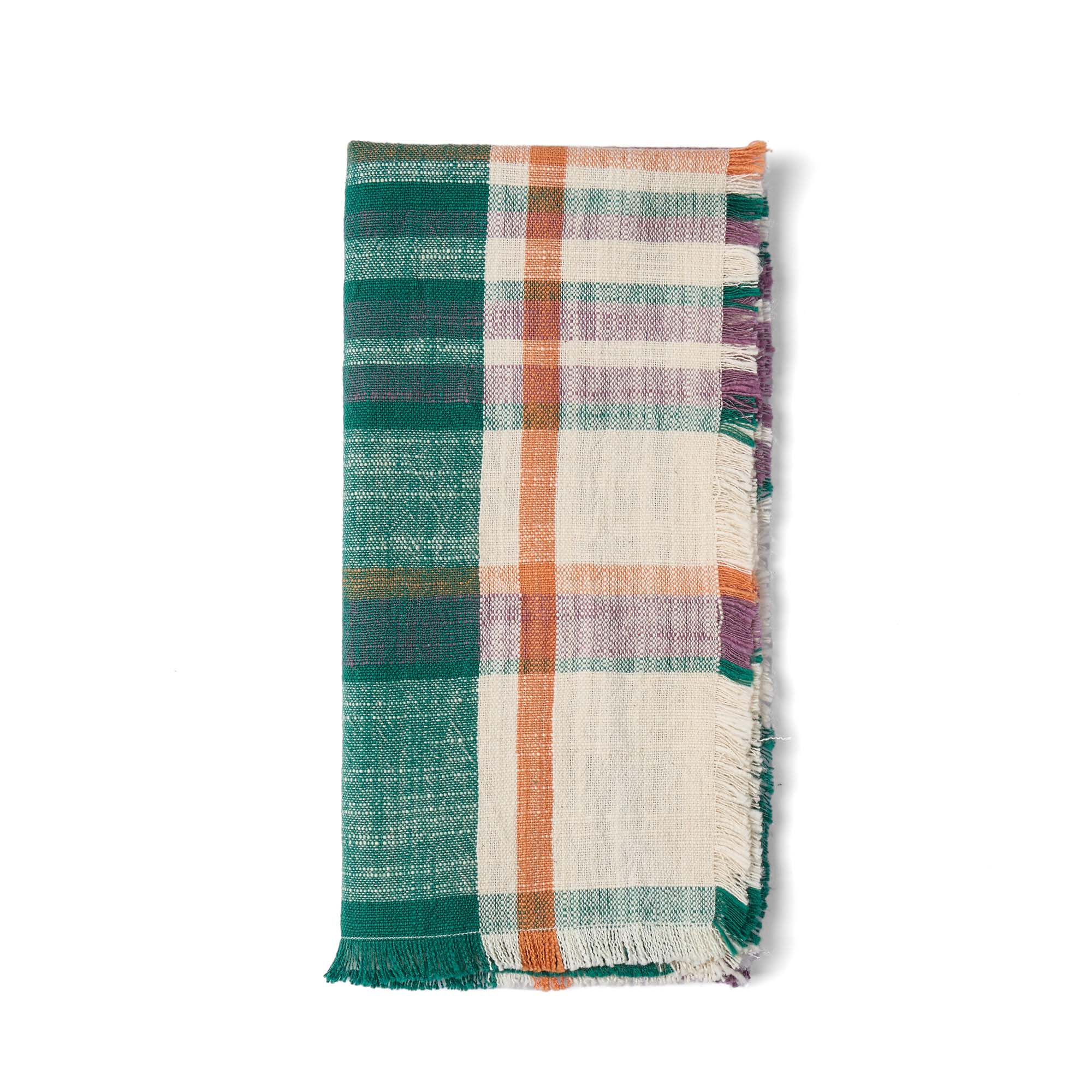 Marabar Napkins Mauve & Green 50 x 50cm (Set of 2) - Image 6