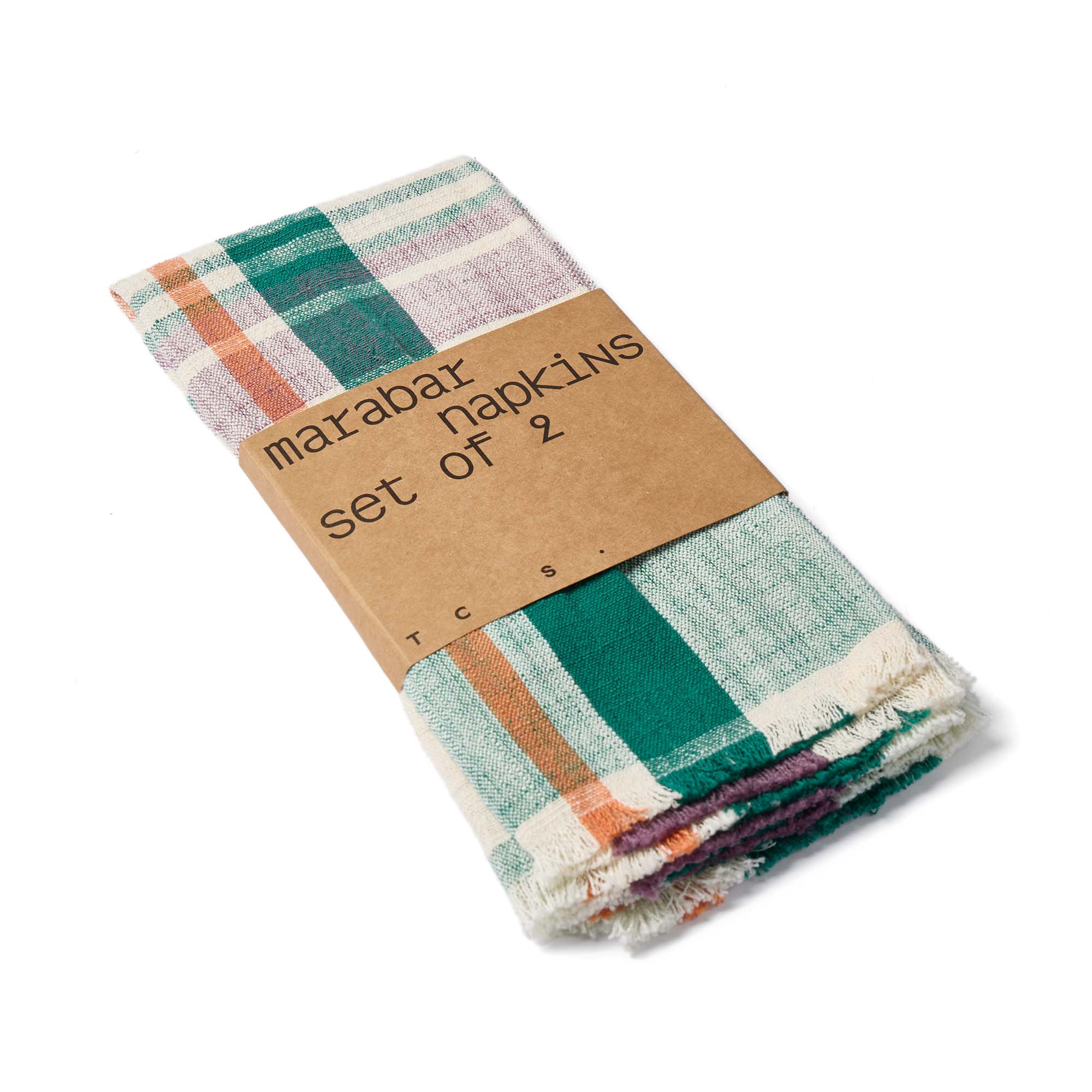 Marabar Napkins Mauve & Green 50 x 50cm (Set of 2) - Image 8