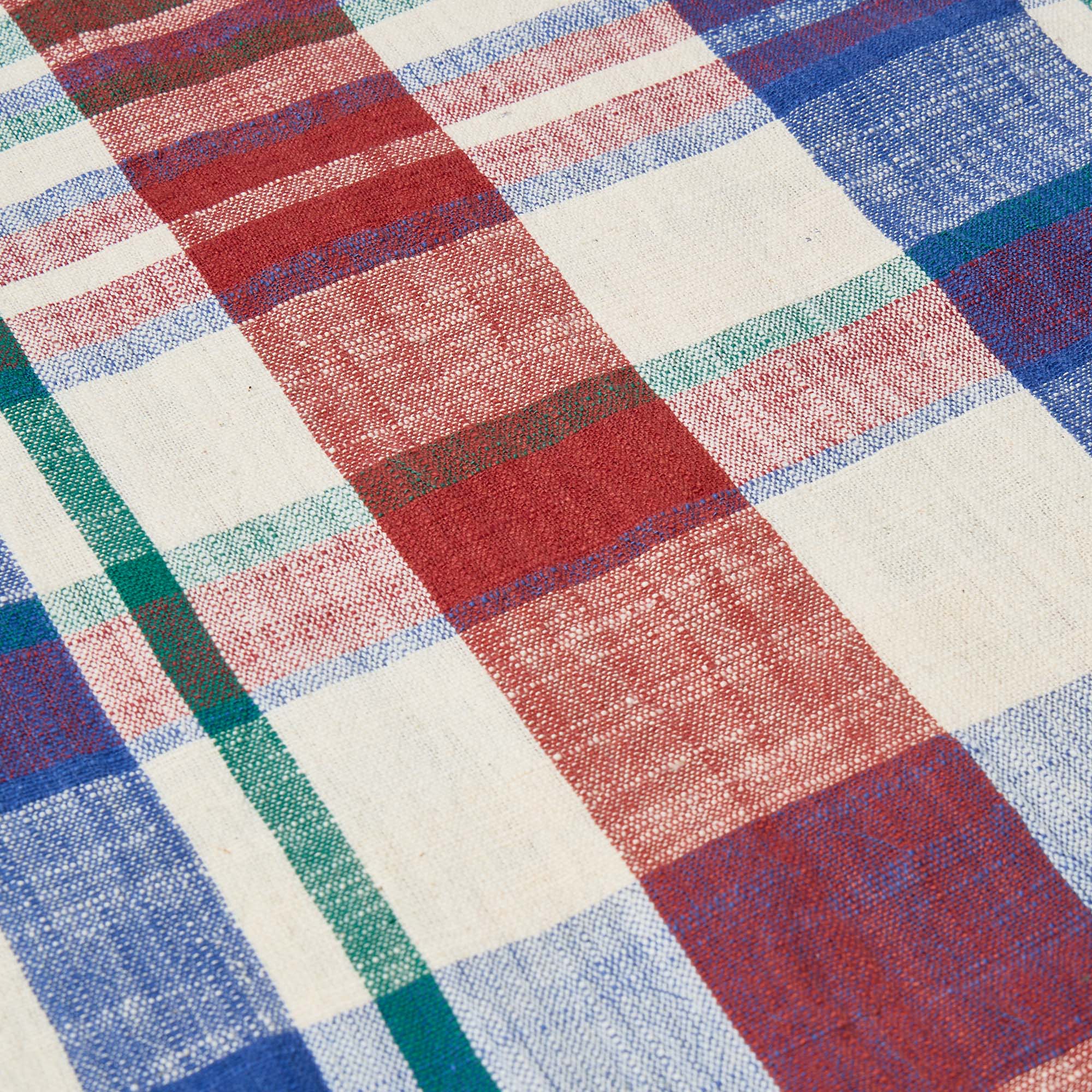 Marabar Table Runner Blue & Cinnabar 260 x 40cm - Image 6
