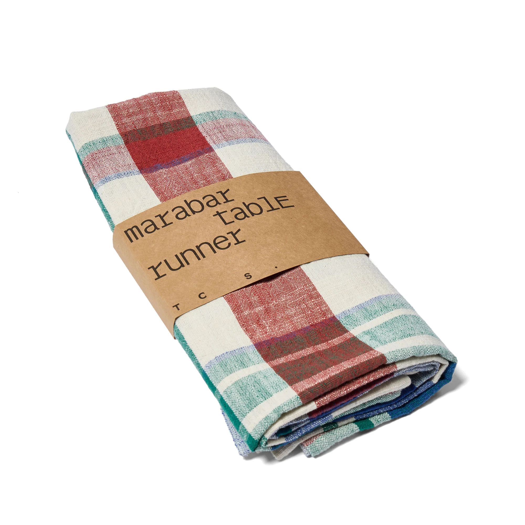 Marabar Table Runner Blue & Cinnabar 260 x 40cm - Image 7