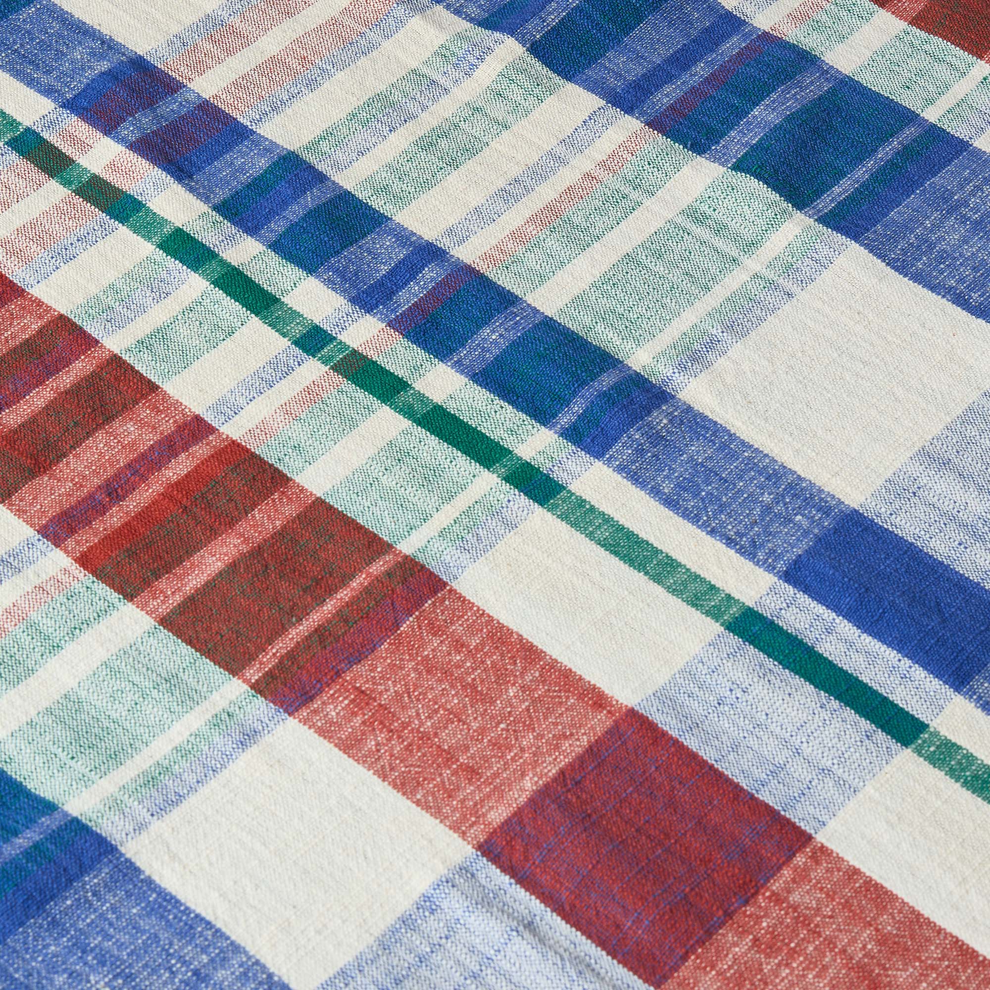 Marabar Tablecloth Blue & Cinnabar 170 x 260cm - Image 5