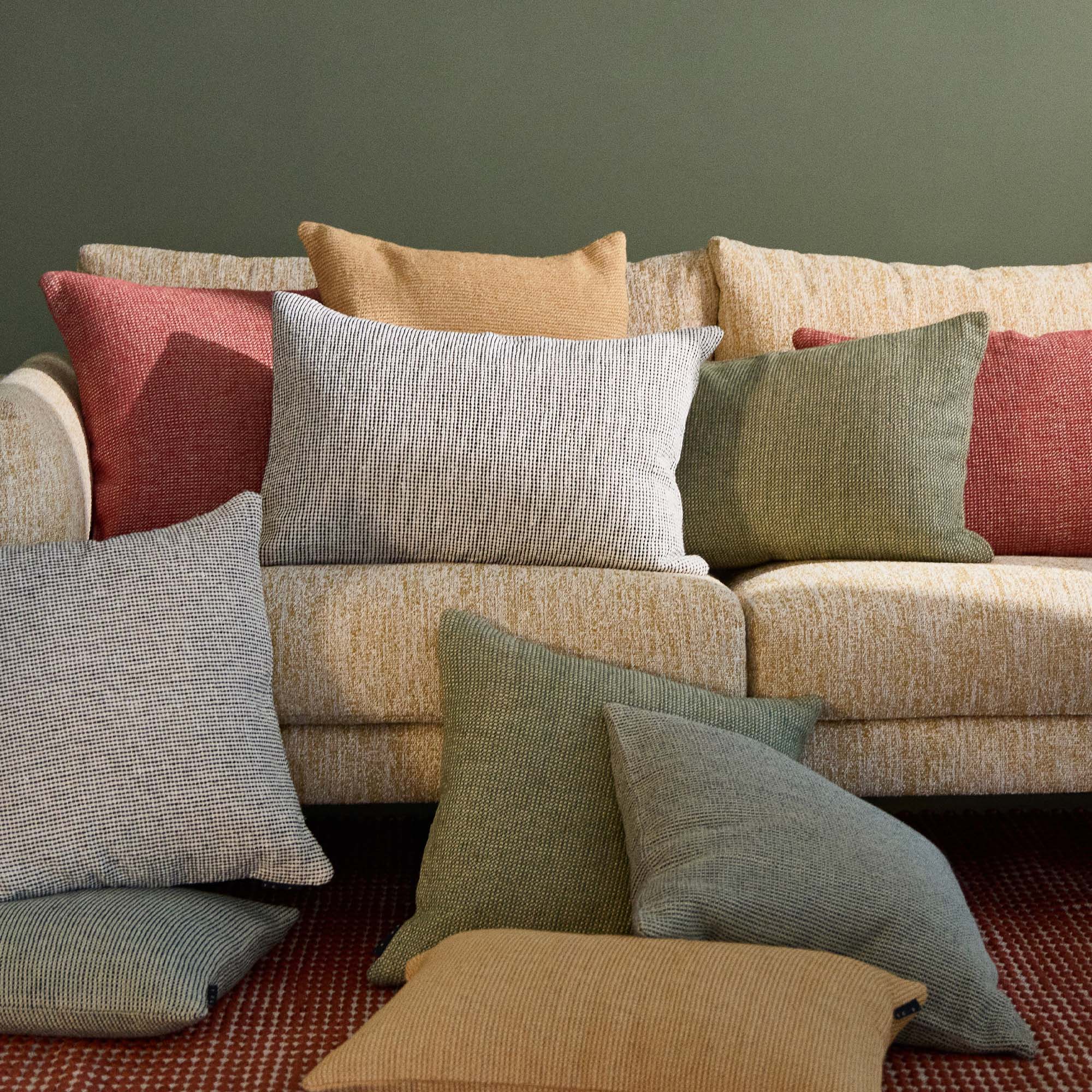 Marlon Cushion Cover Crimson 50 x 50cm - Image 4