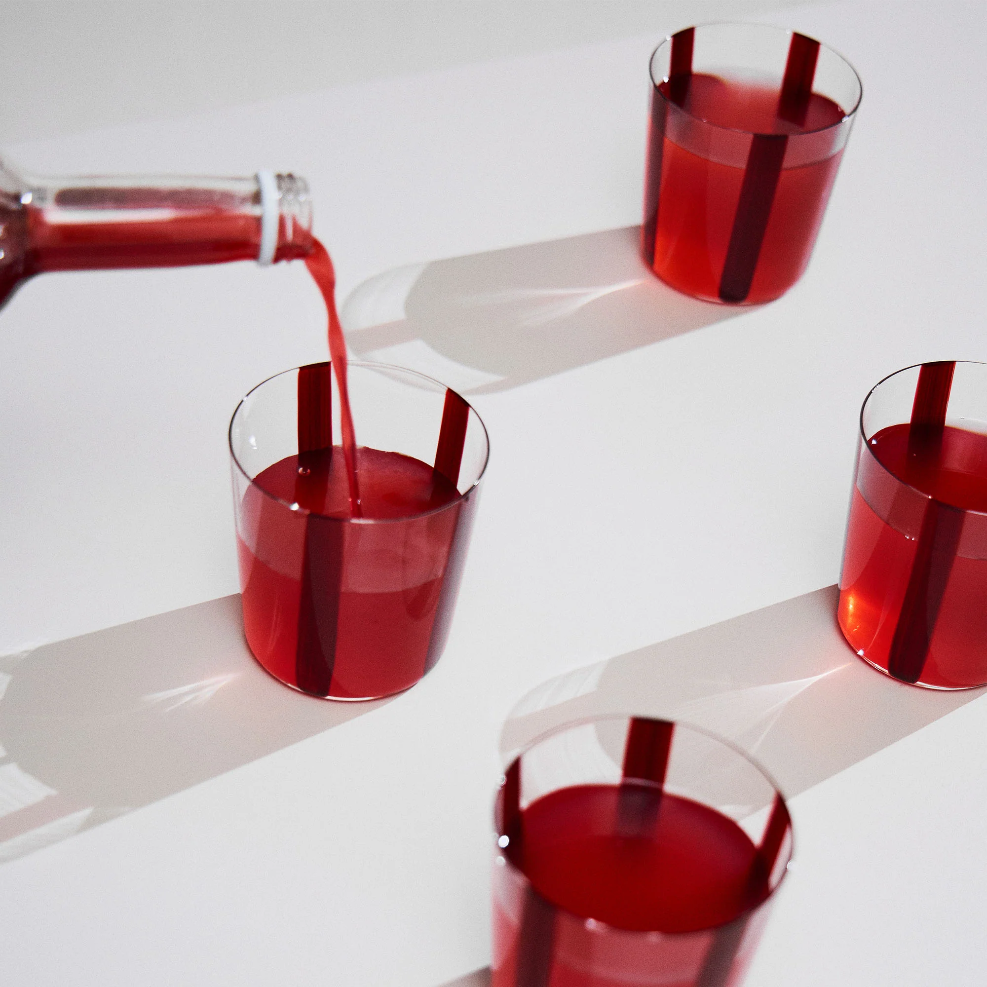 Nova Stripe Burgundy 360ml (Set of 4) - Image 3