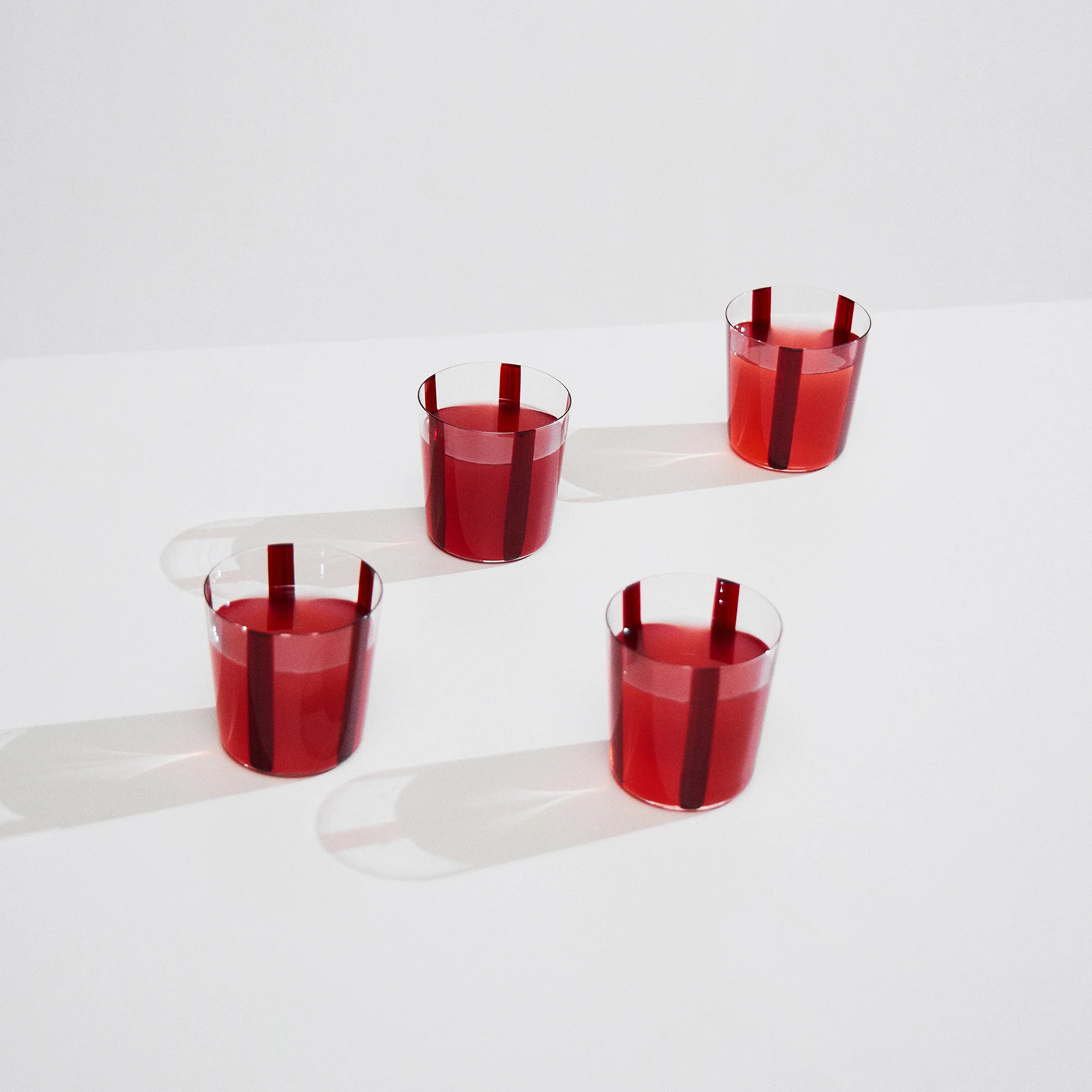 Nova Stripe Burgundy 360ml (Set of 4) - Image 4