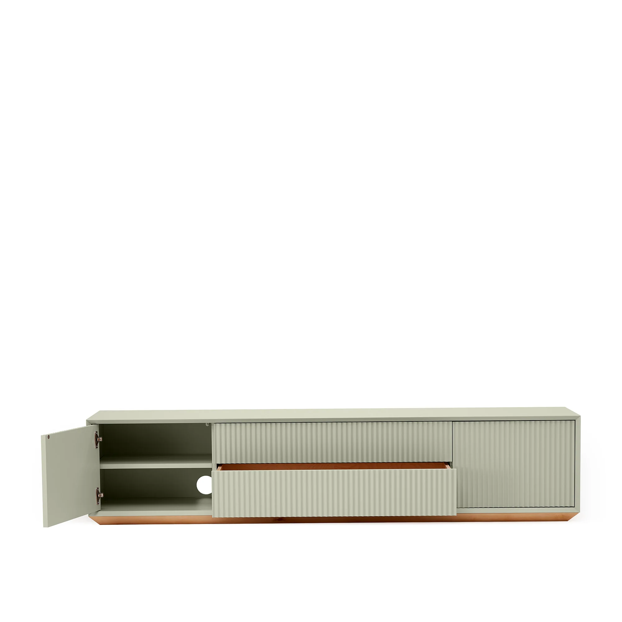 Pillar Low Console 200cm Lichen - Image 3