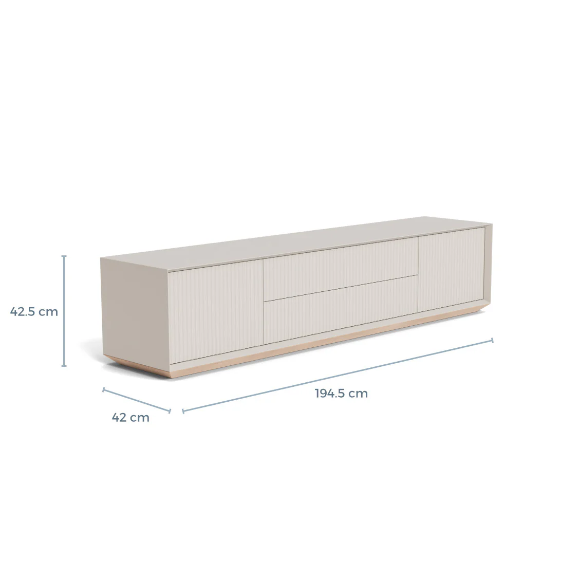Pillar Low Console 200cm Stone - Image 12