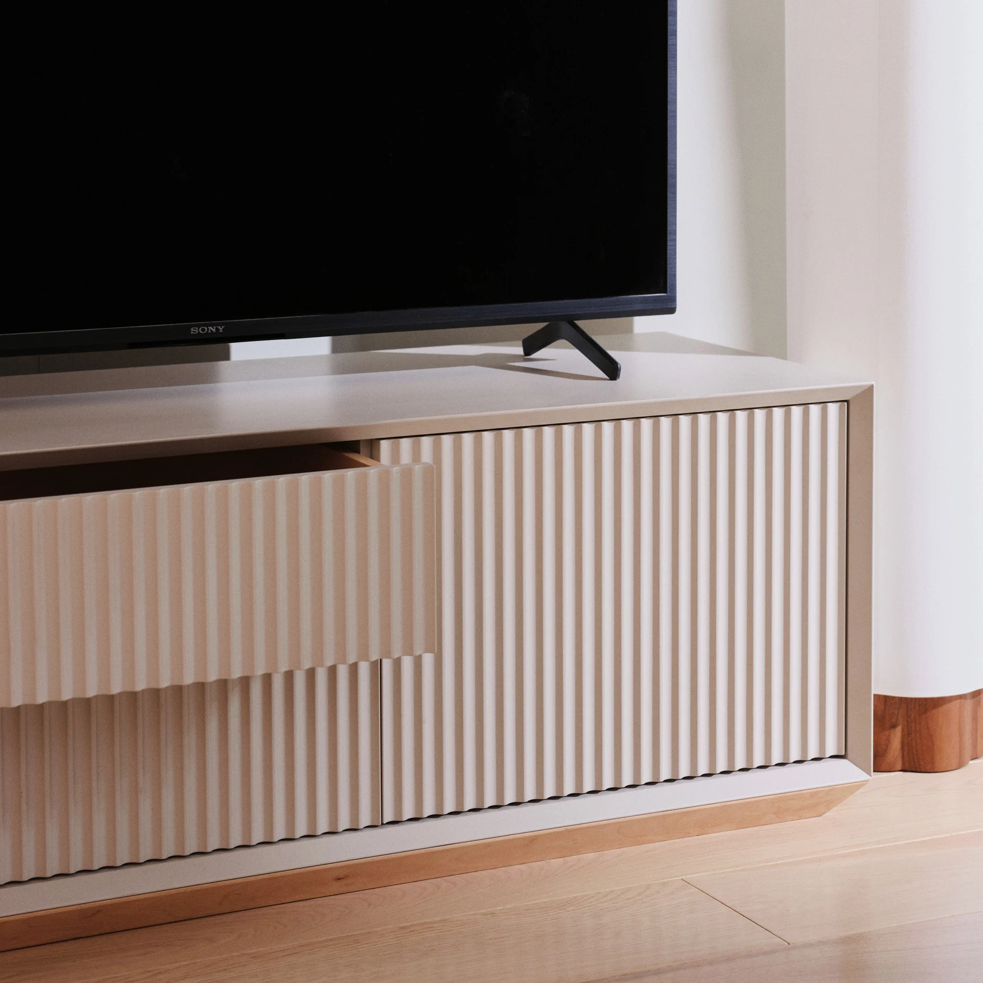 Pillar Low Console 200cm Stone - Image 3