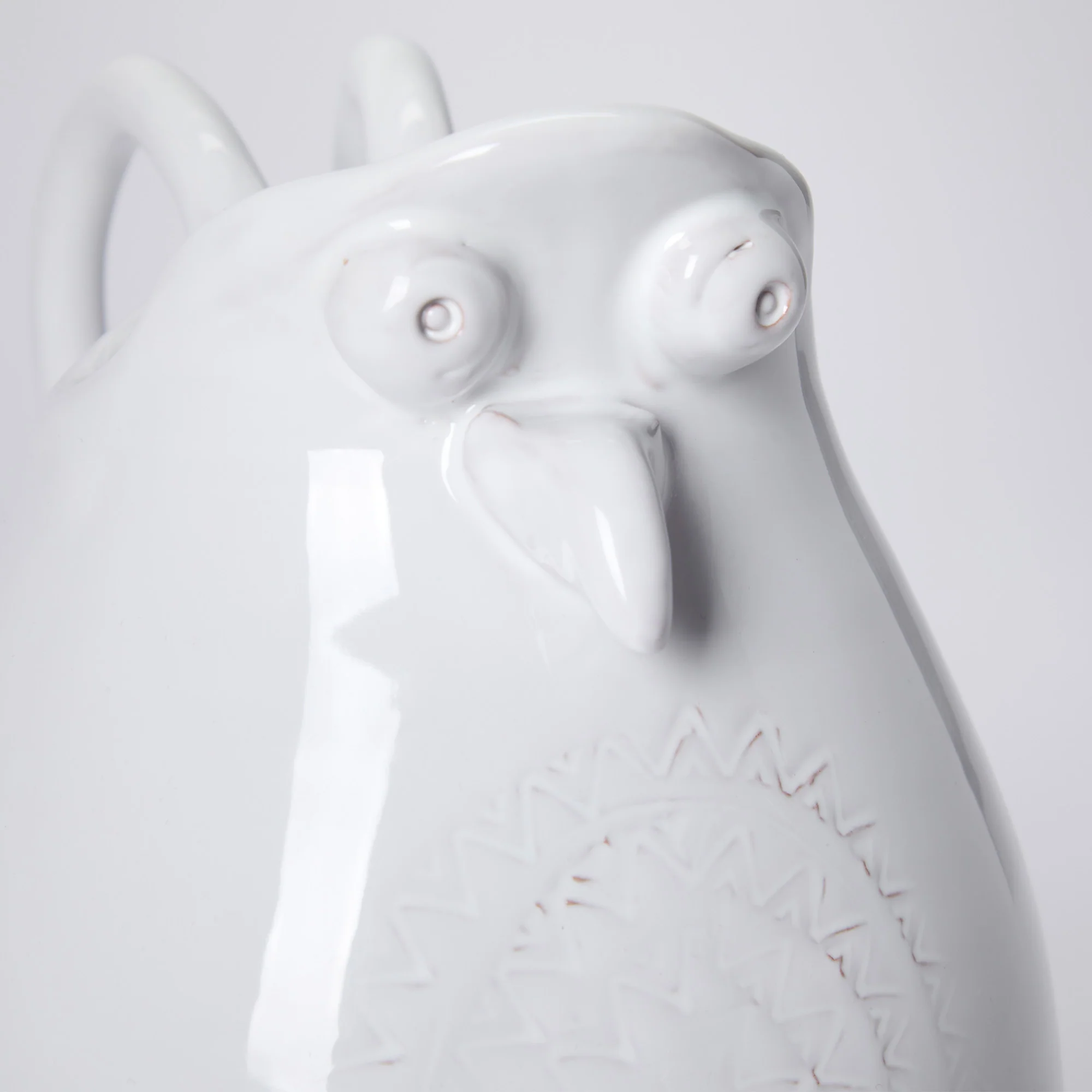 Puglia White Bird Jug - Image 3