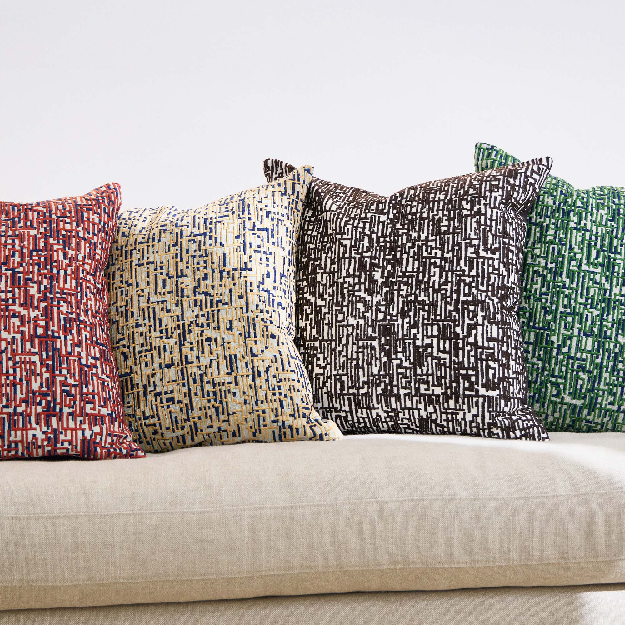 Quinn Ochre Cushion Cover 50 x 50cm - Image 5