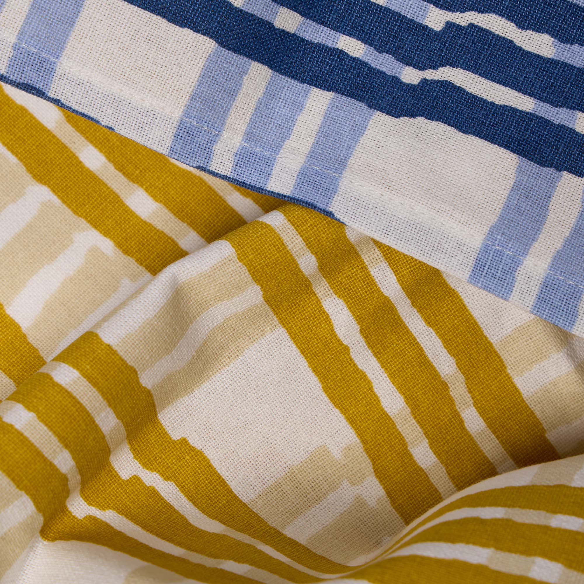 Trellis Blue/ Yellow Tea Towels (Set of 2) - Image 3