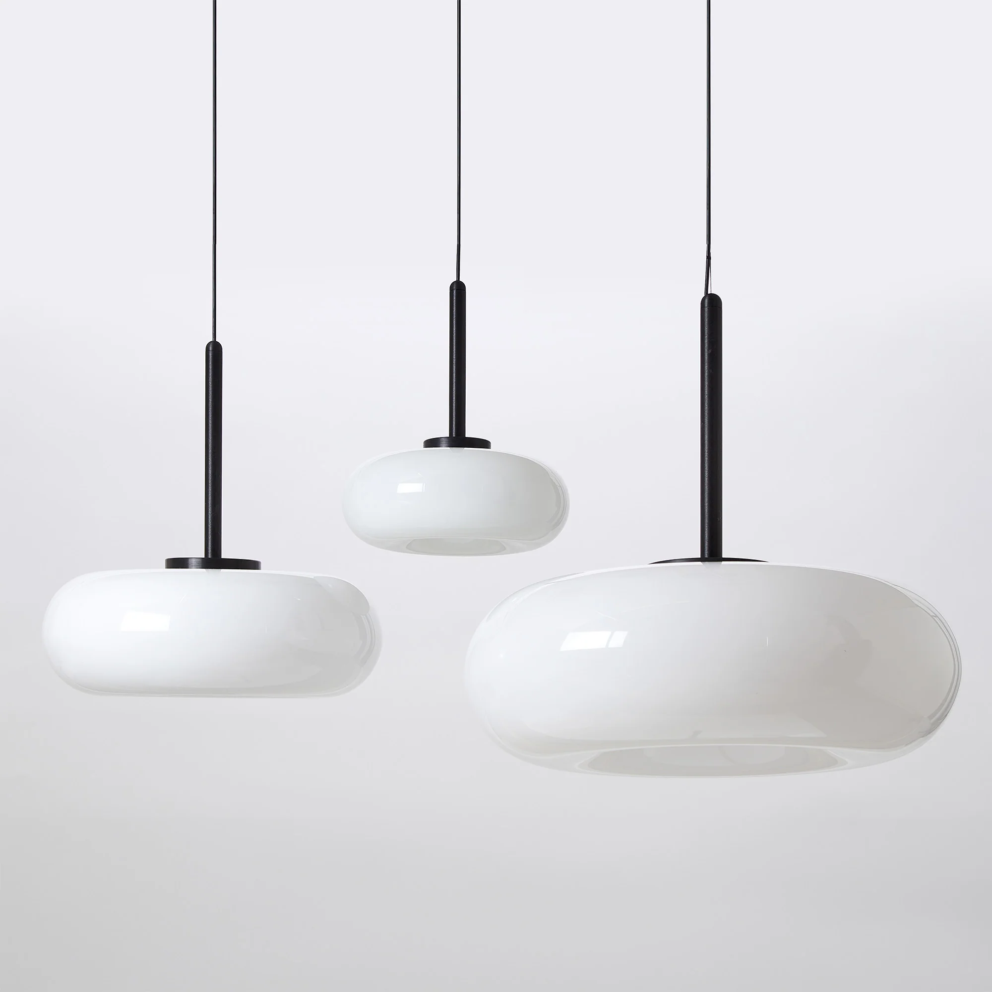 Torus Dimmable Medium Pendant Lamp Opal - Image 5